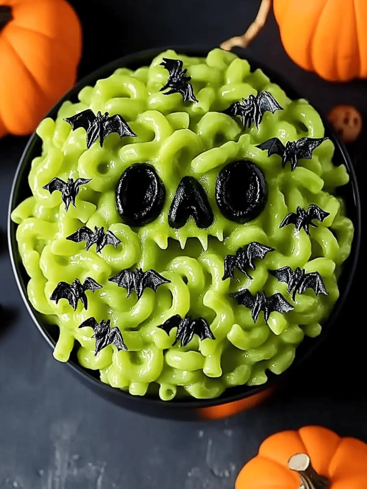 Halloween Monster Mac and Cheese