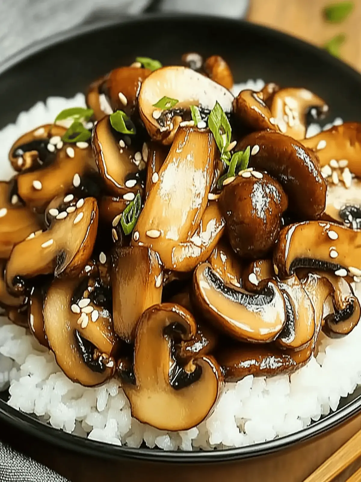 Japanese Miso Mushrooms