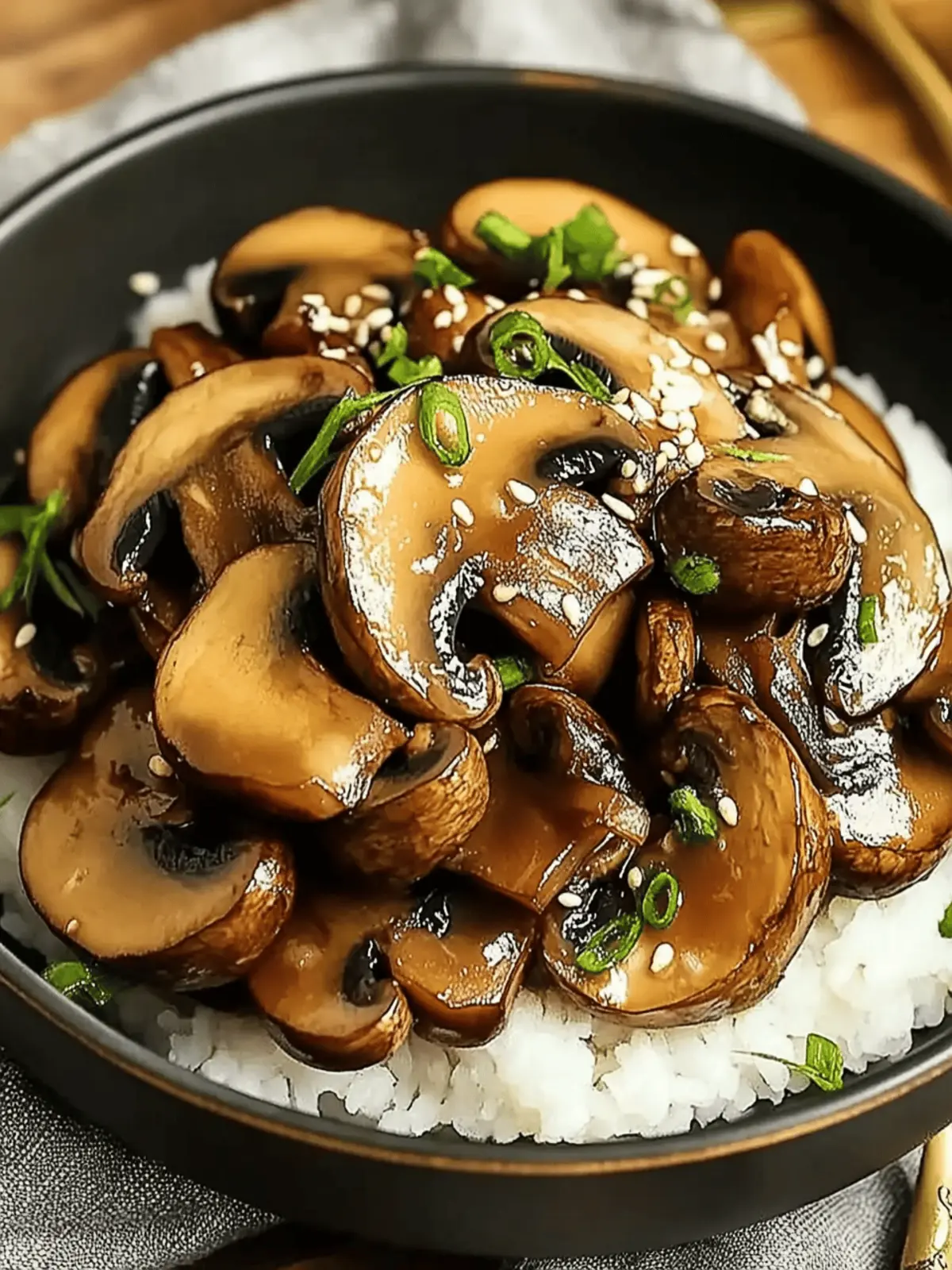 Japanese Miso Mushrooms