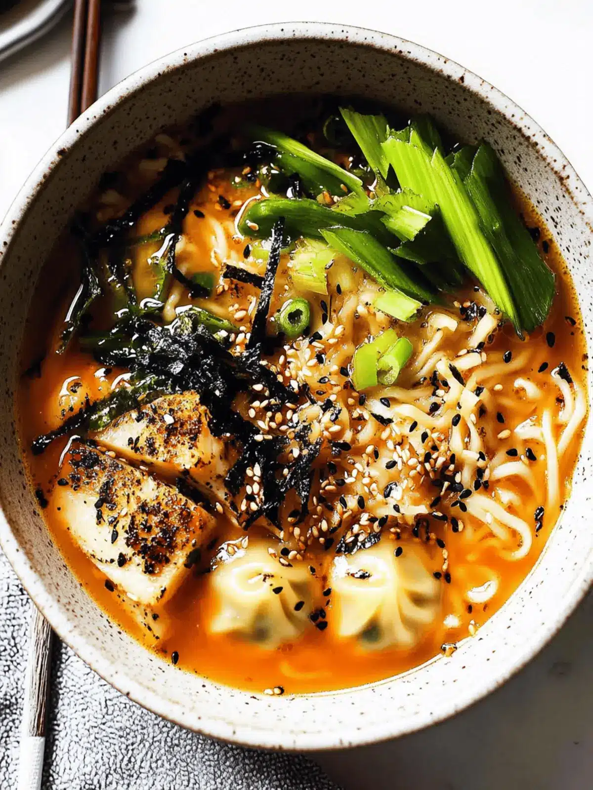Dumpling Ramen Soup