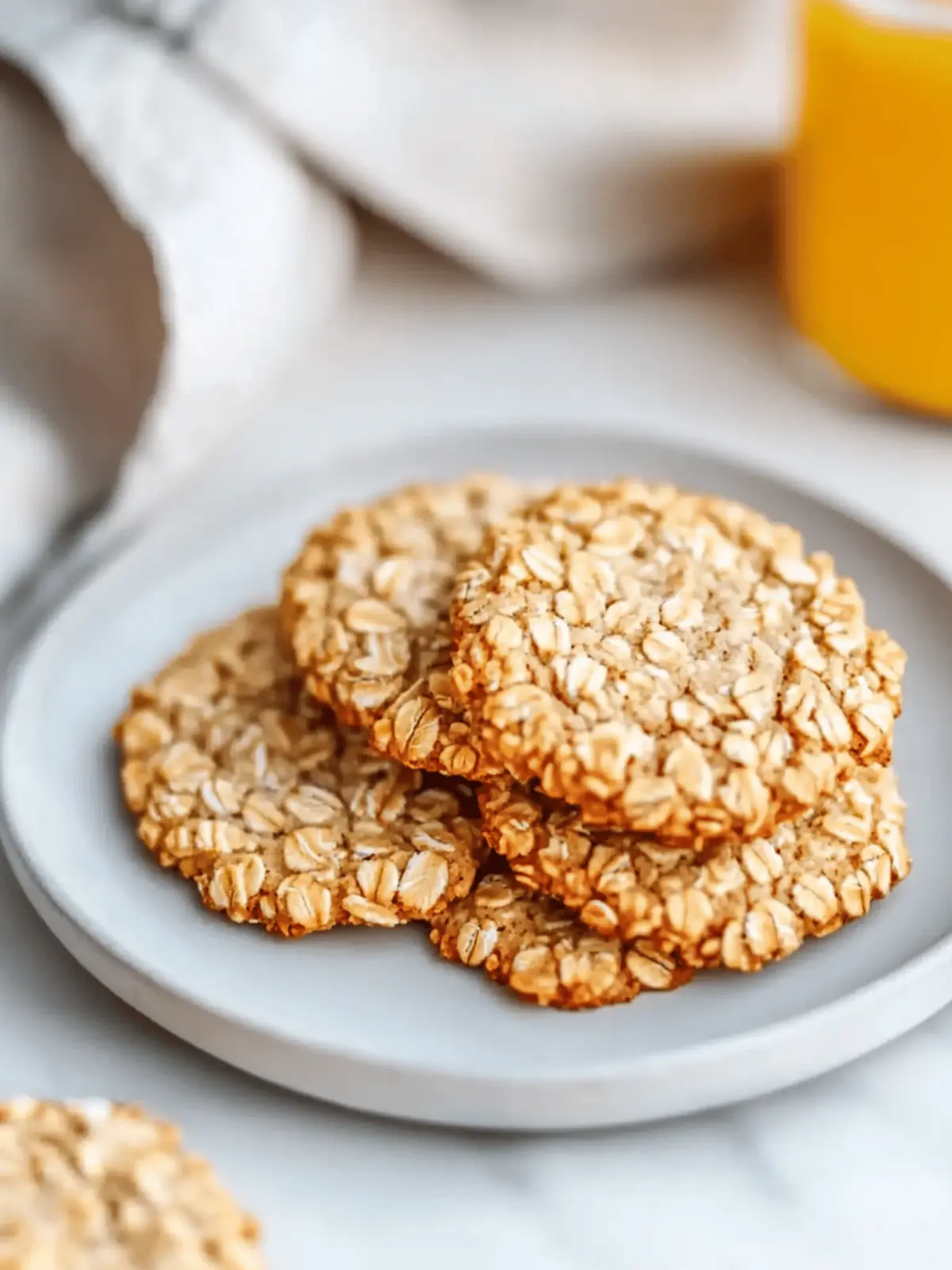 Honey Oatmeal Cookies