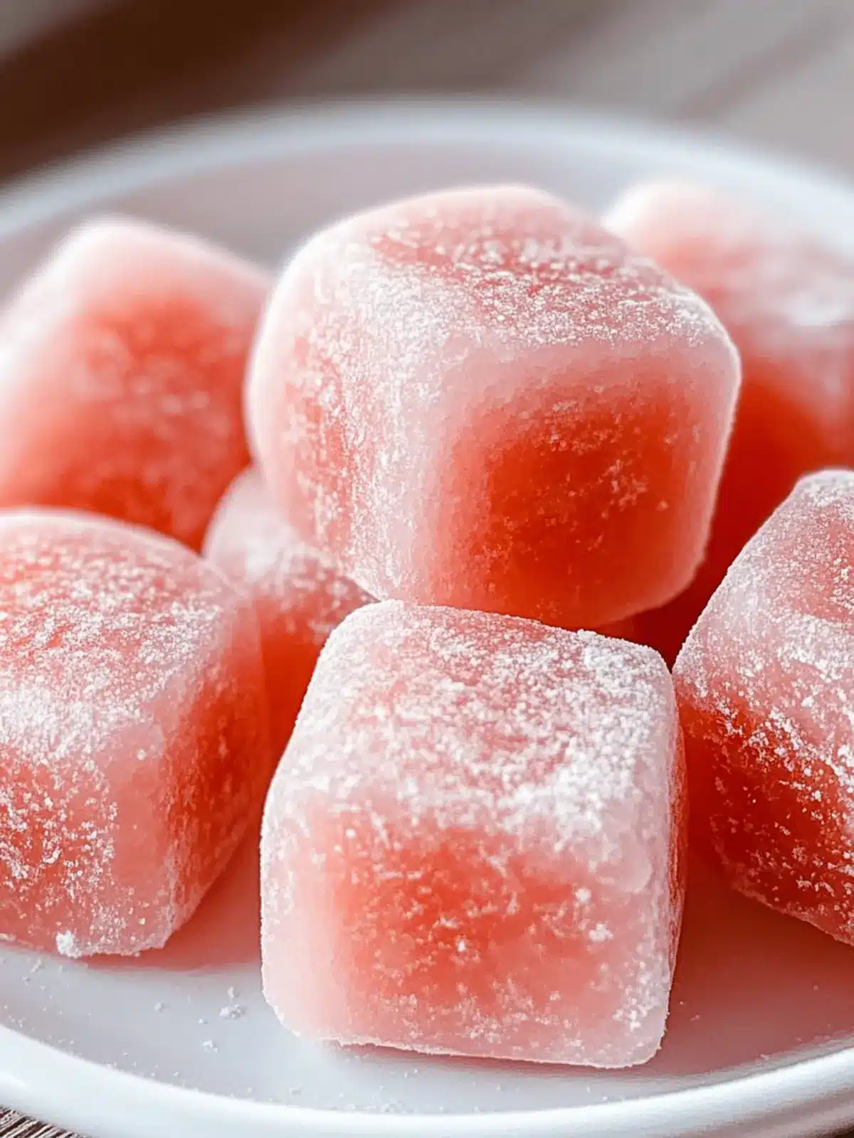 Watermelon Mochi