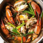 Stir-fried Crab with Ginger and Scallion