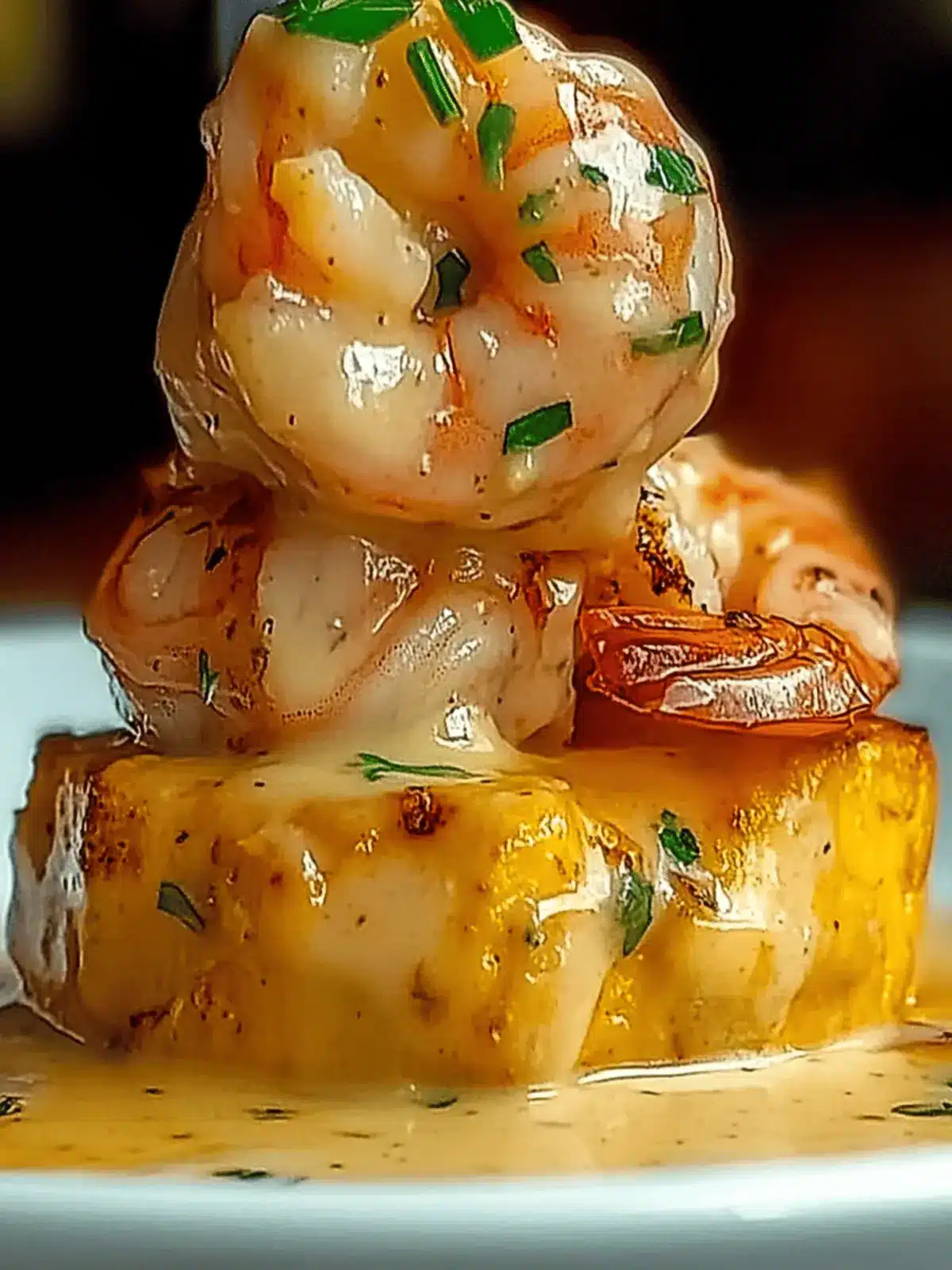 Garlic Shrimp Mofongo
