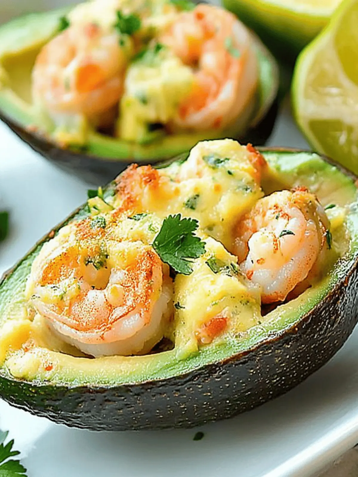 Baked Shrimp Stuffed Avocados