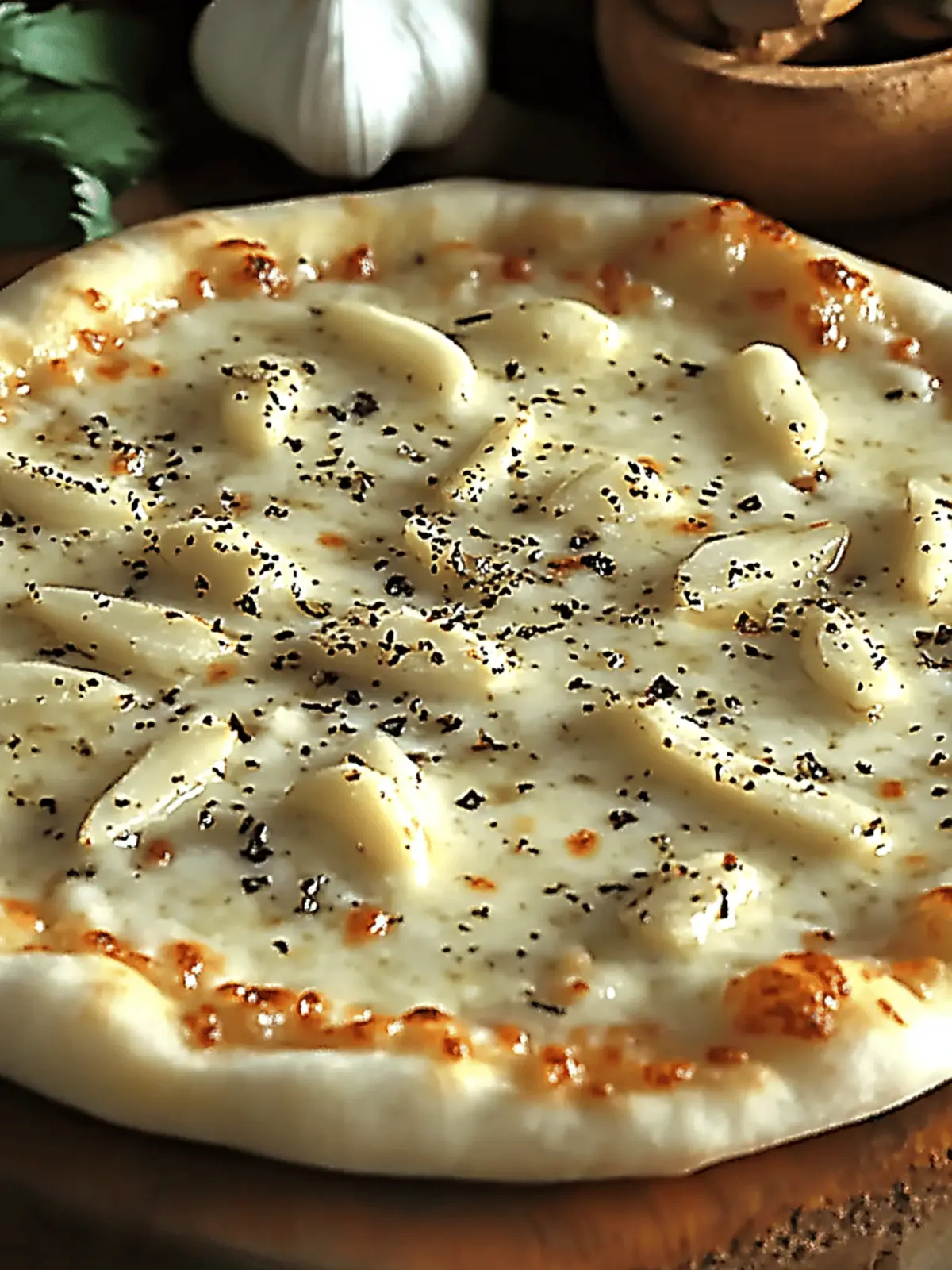 Creamy White Garlic Pizza Sauce