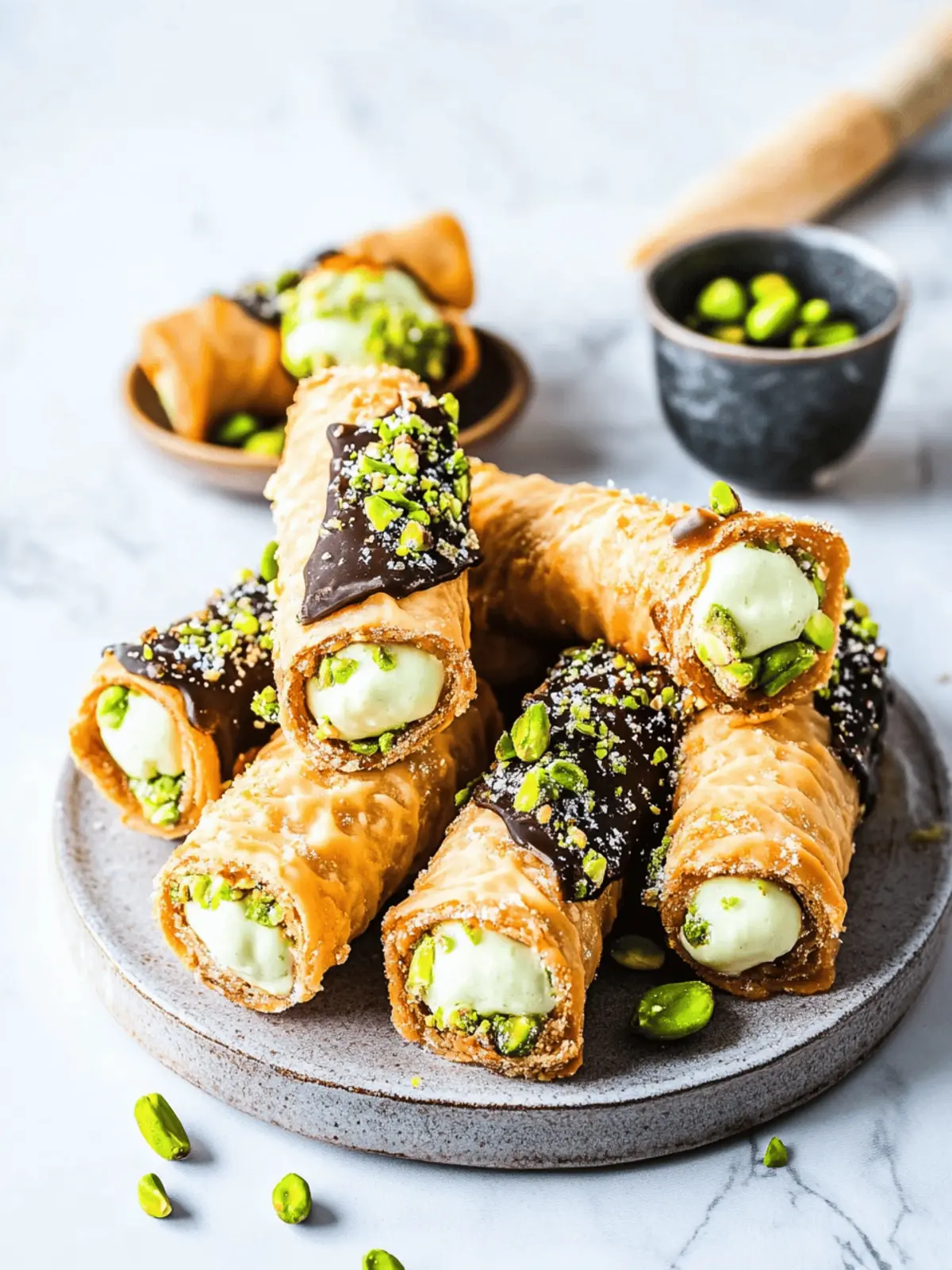 Pistachio Cannoli