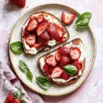 Roasted Strawberry Ricotta Toast