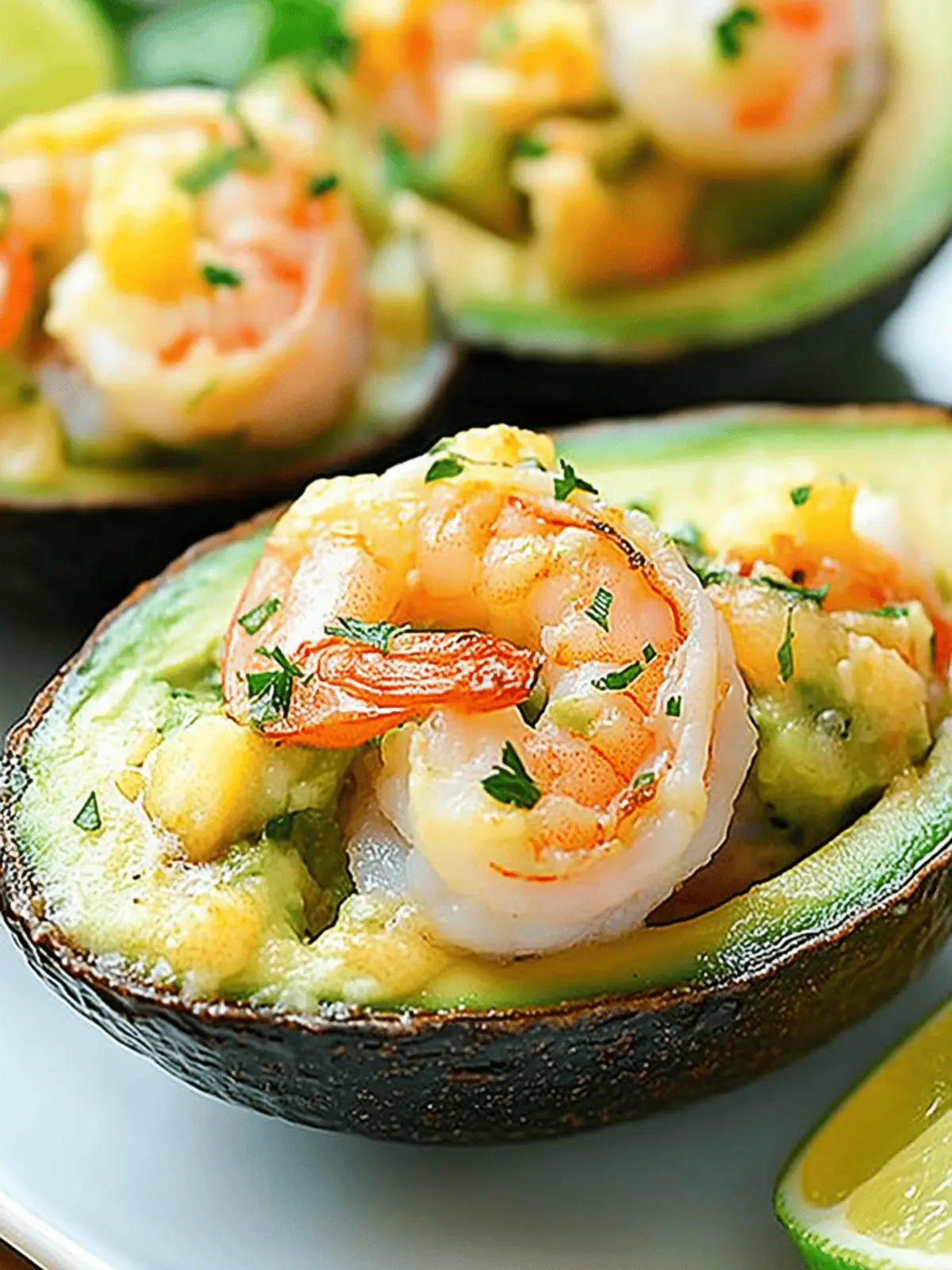 Baked Shrimp Stuffed Avocados