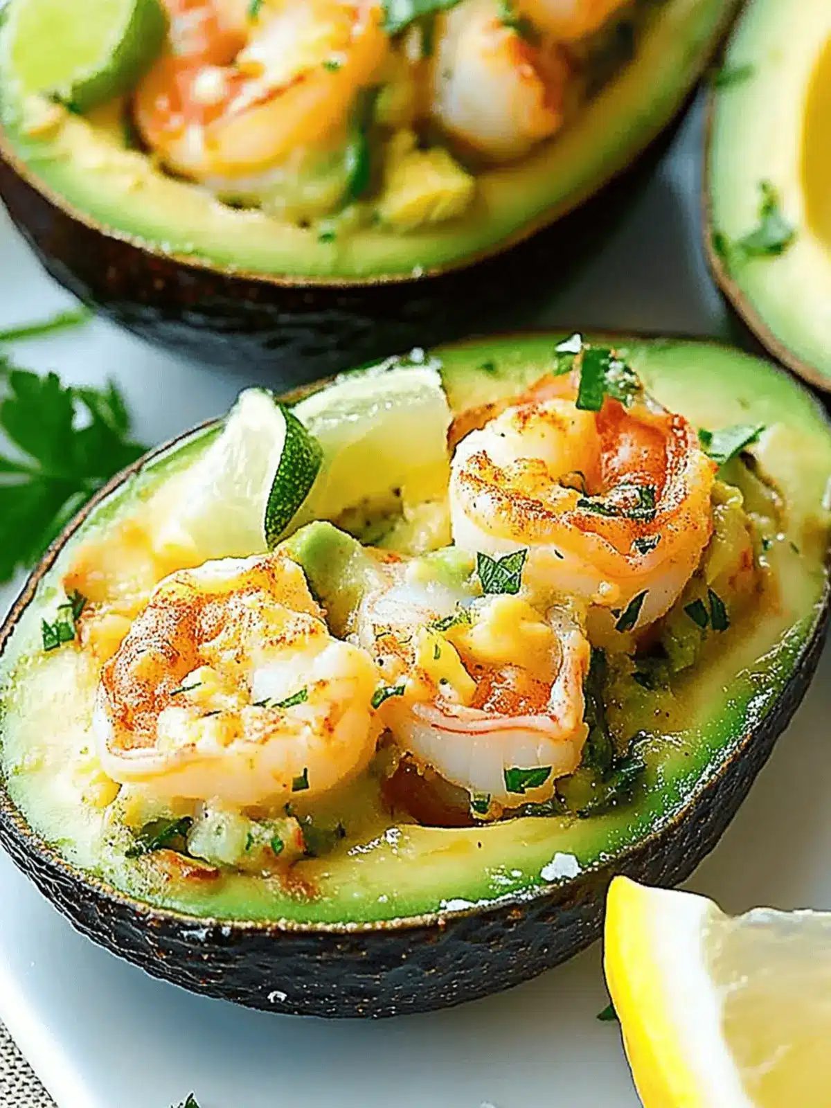 Baked Shrimp Stuffed Avocados