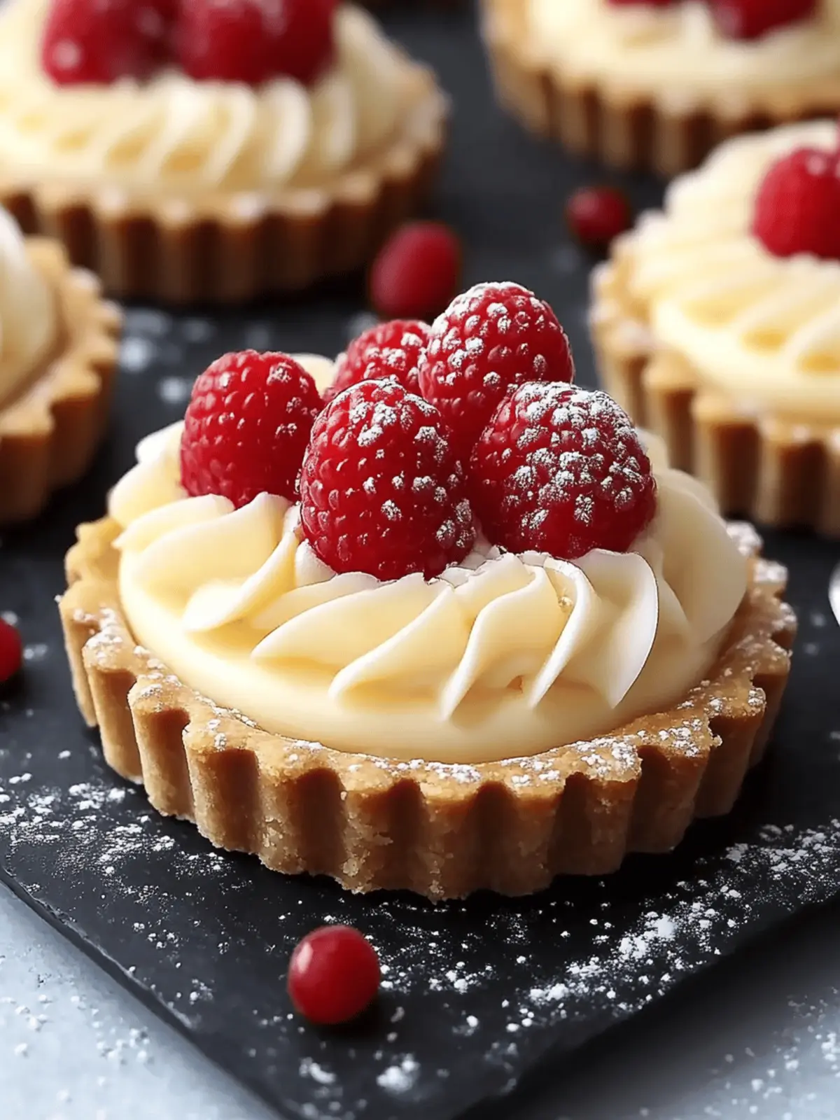 White Chocolate Mousse Tartlets