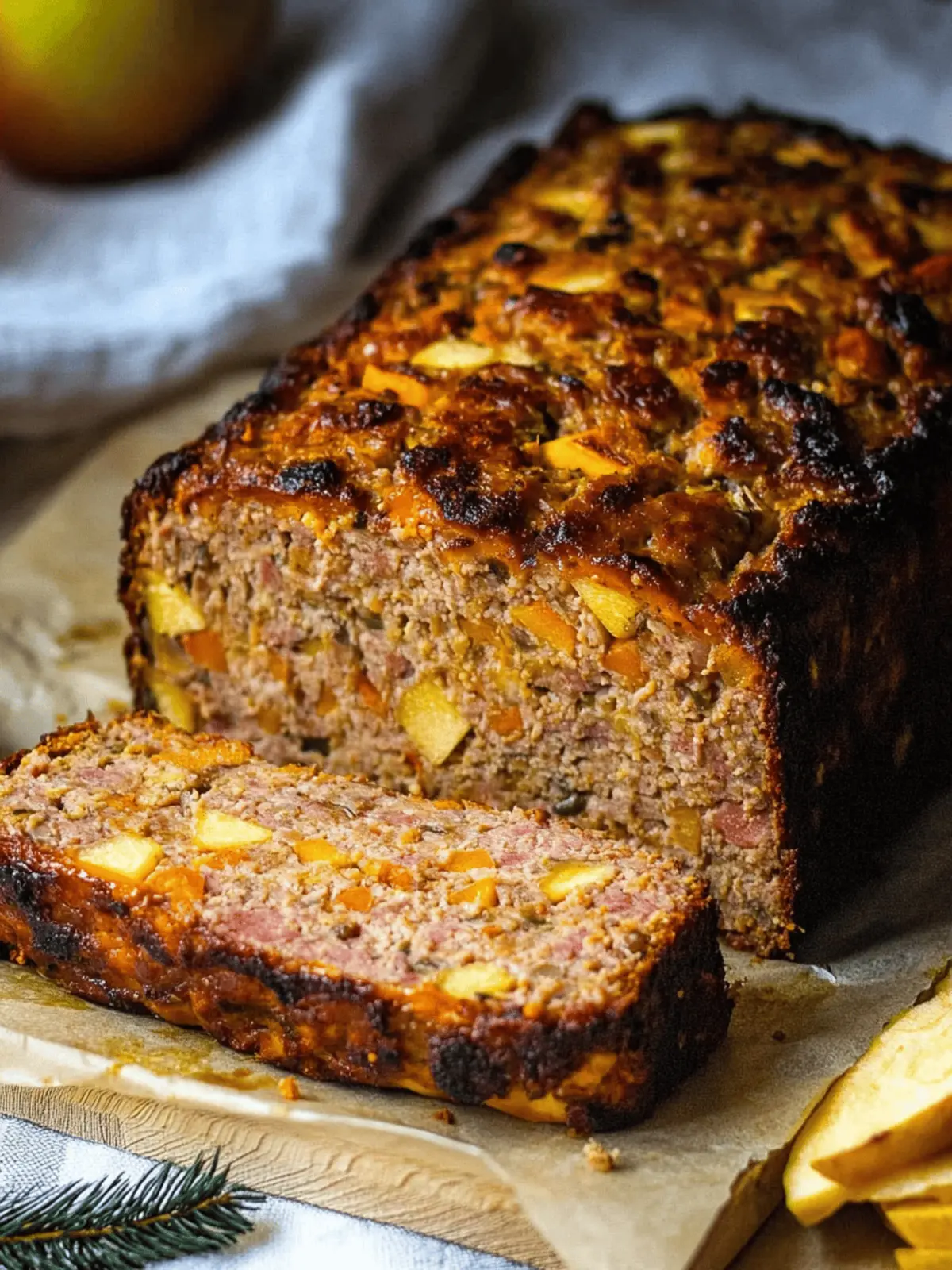 Lithuanian Meatloaf with Apple