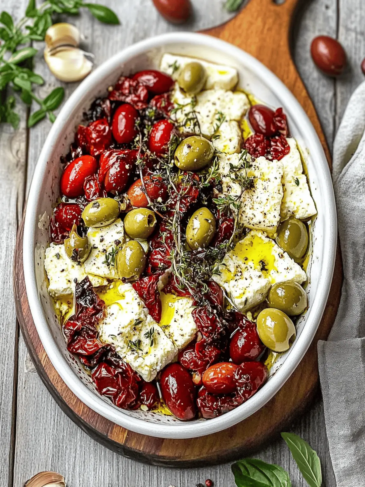 Baked Feta with Olives