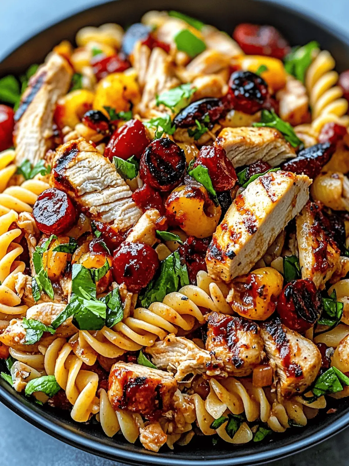 BBQ Chicken Pasta Salad