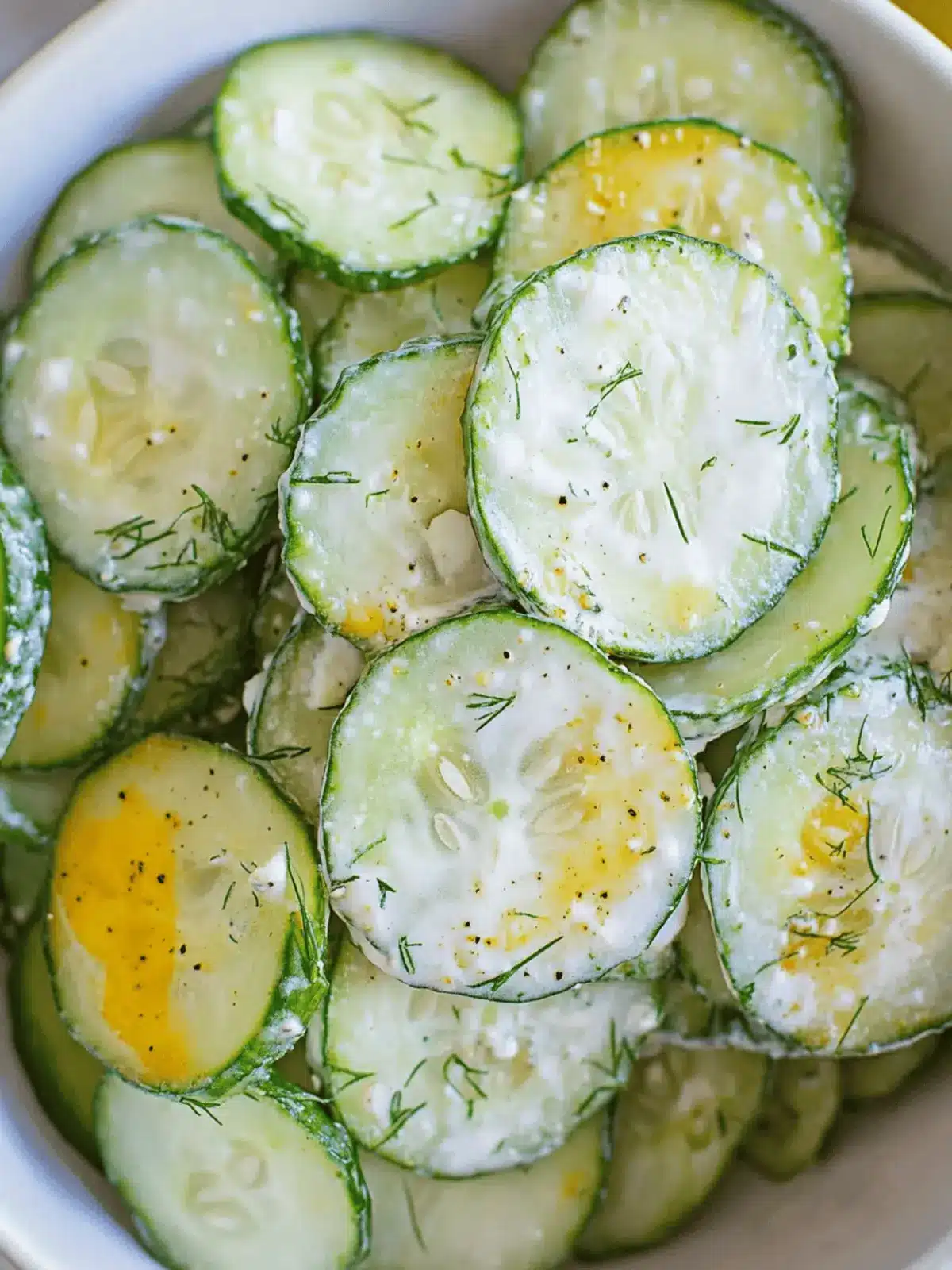 Pickle Juice Ranch Cucumber Salad