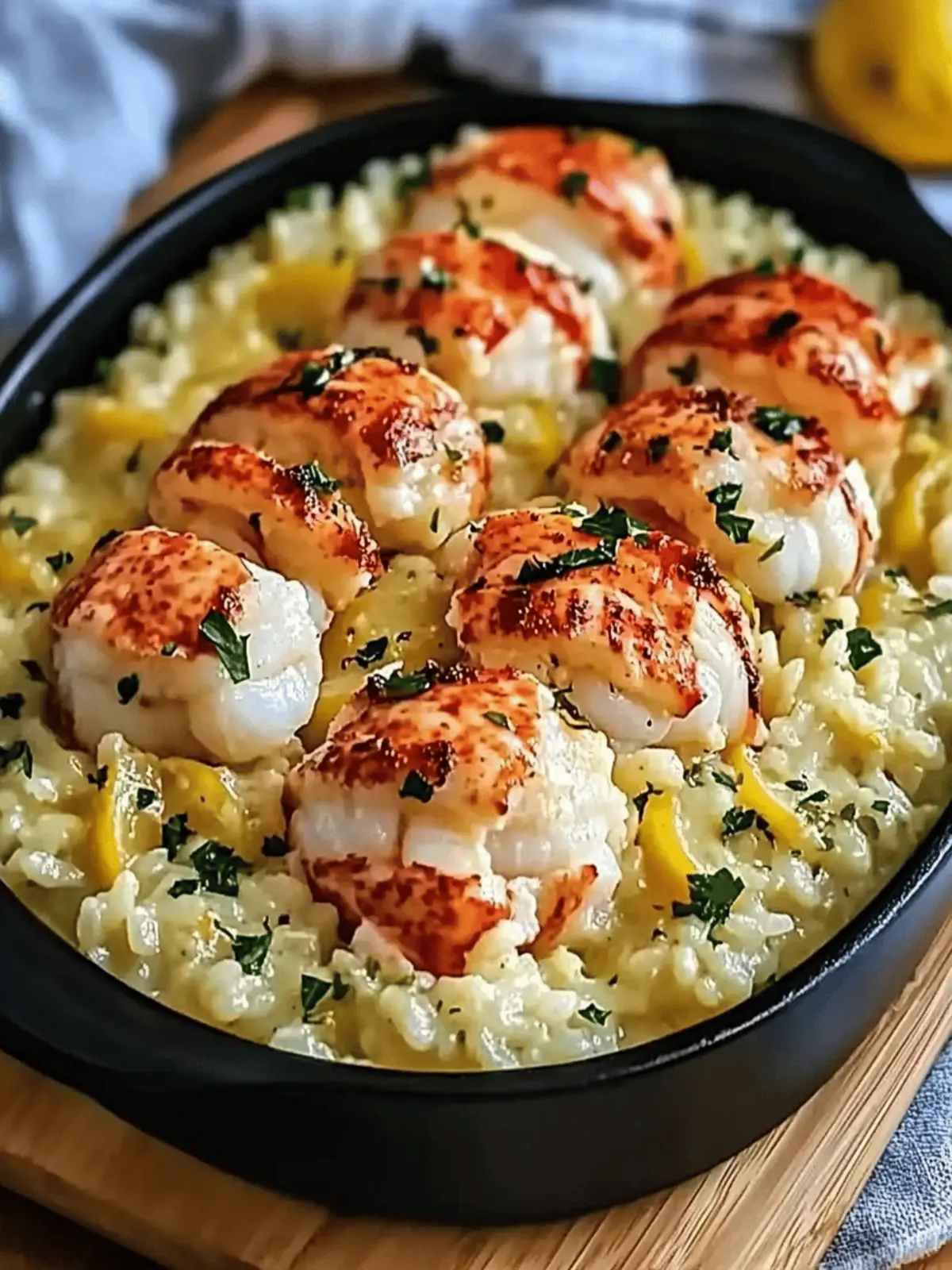 Lemon Butter Lobster Risotto