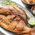 Crispy Pan-Fried Red Tilapia Fish