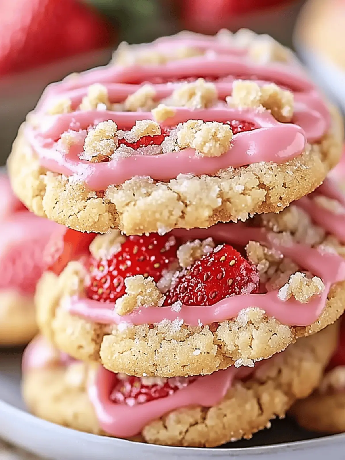 Strawberry Crunch Cookies
