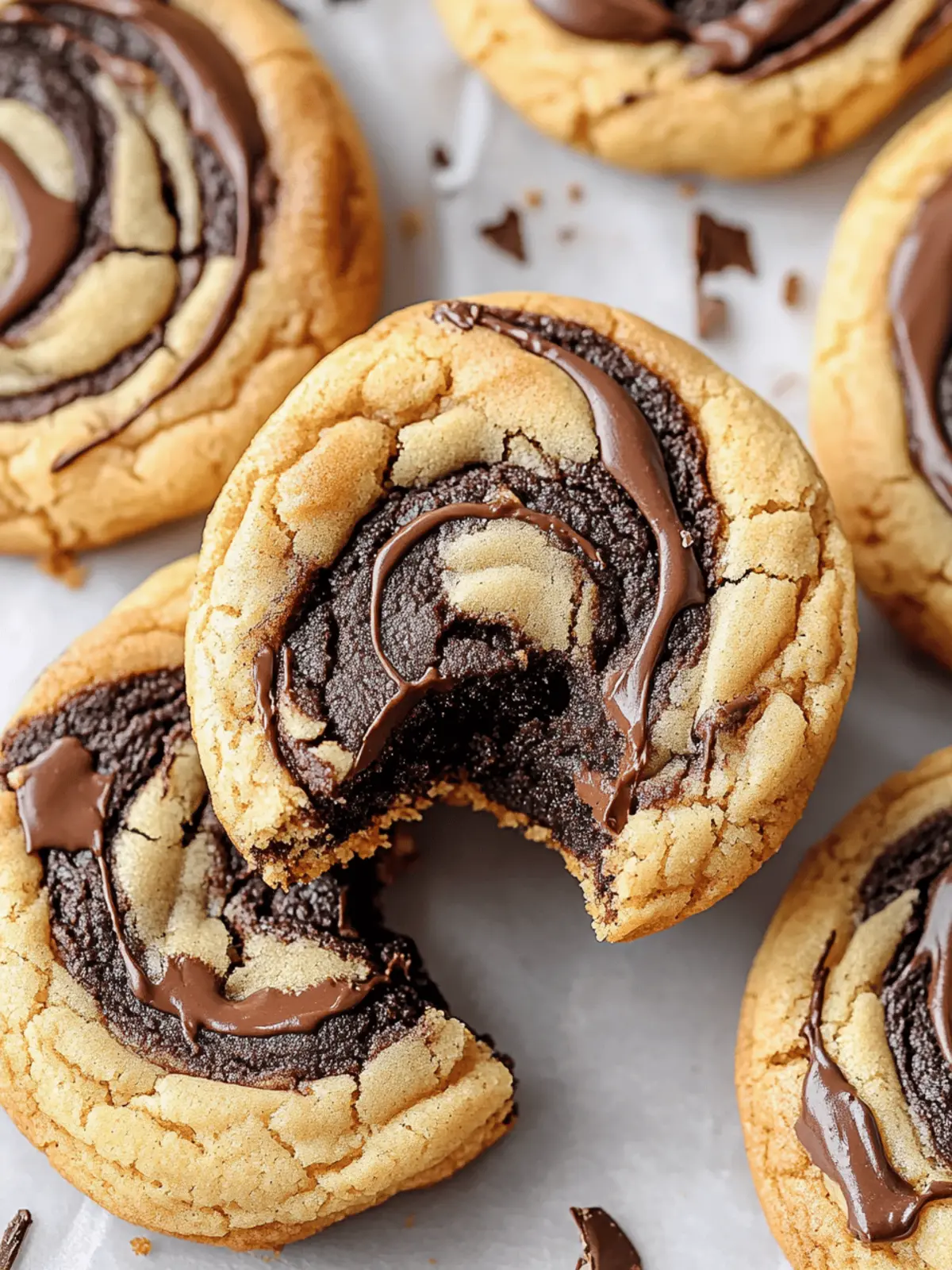 Peanut Butter Brownie Swirl Cookies