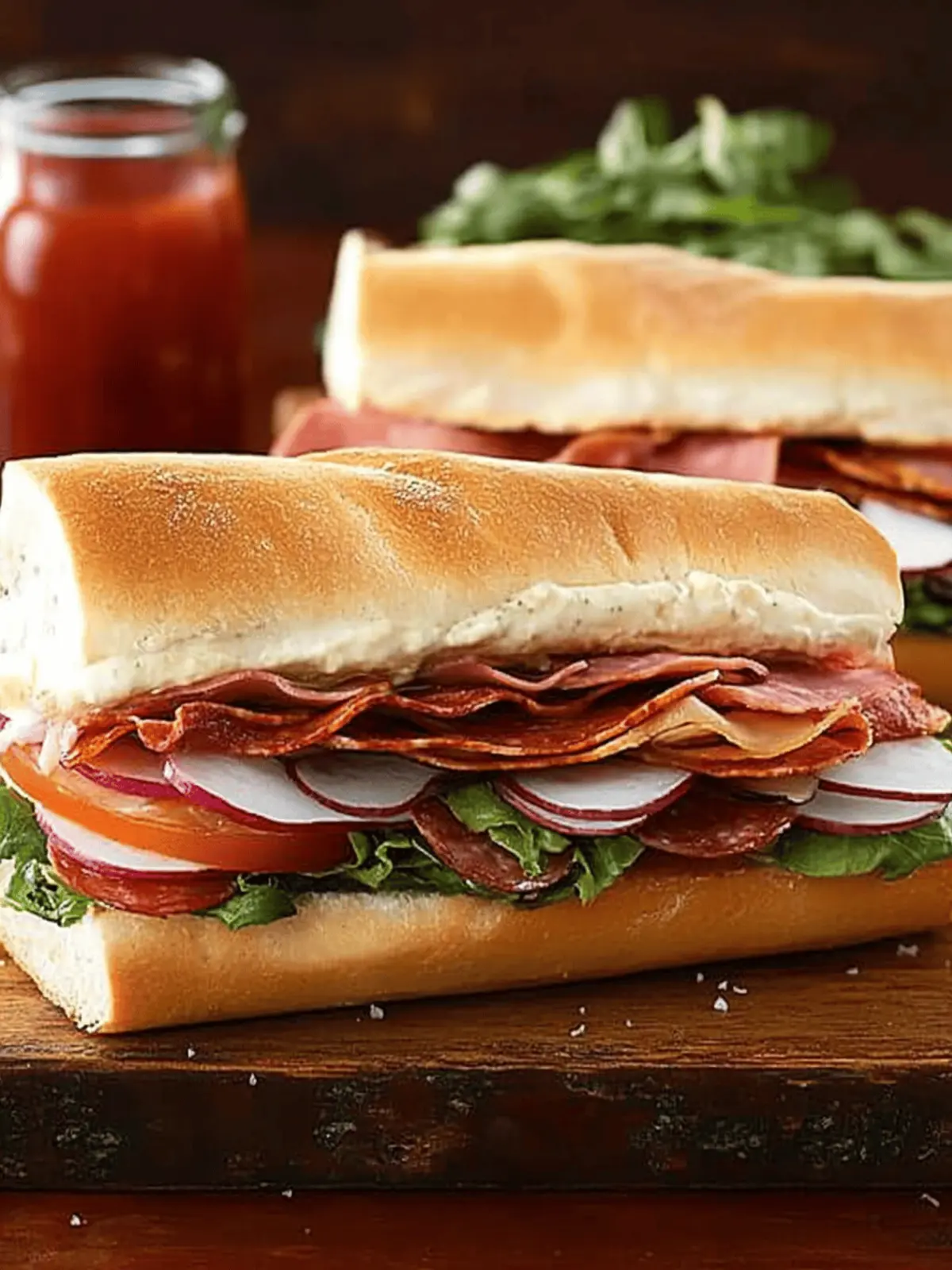 Italian Subs Sandwiches