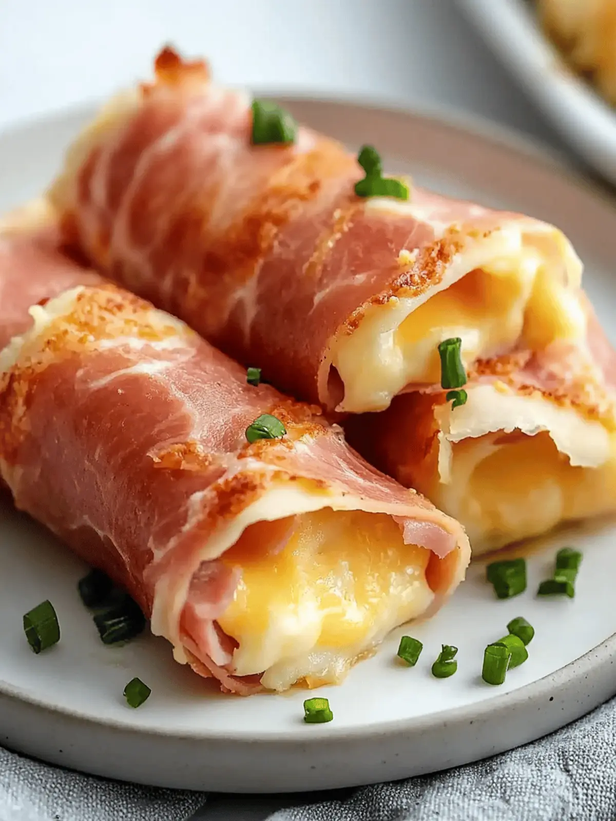 Keto Ham and Cheese Roll Ups