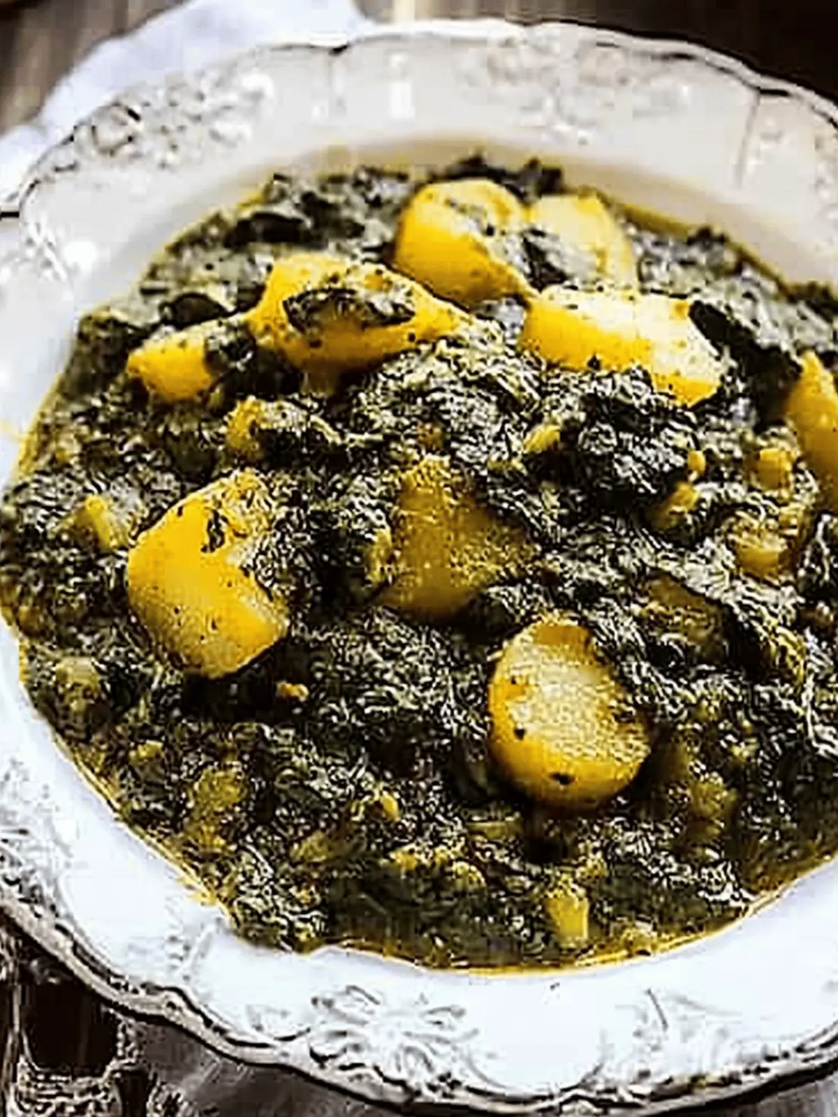 Potato and Spinach Curry