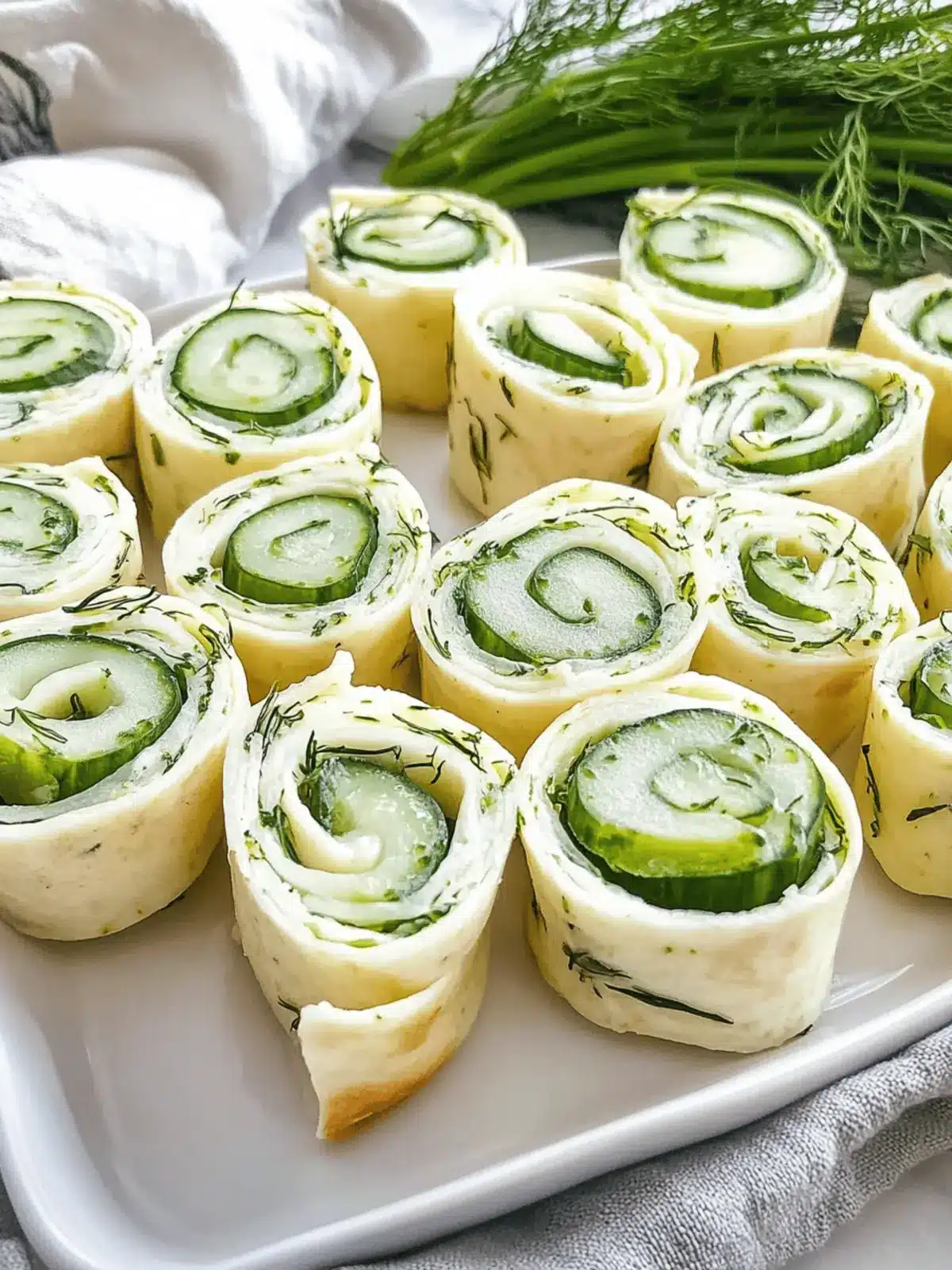 Cucumber Dill Pinwheels