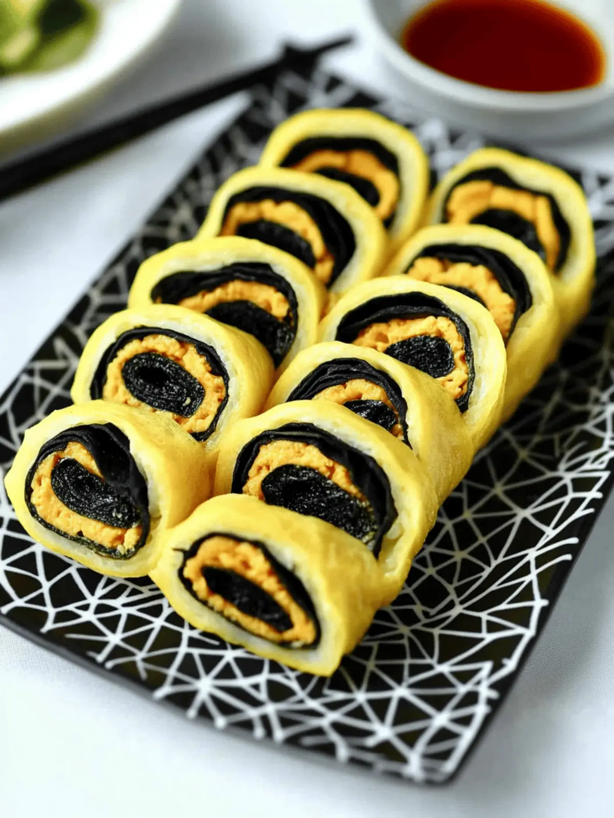 Korean Egg Roll With Seaweed