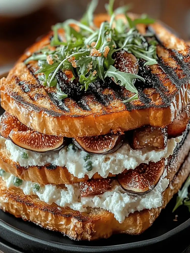 Grilled Fig Jam Sandwich