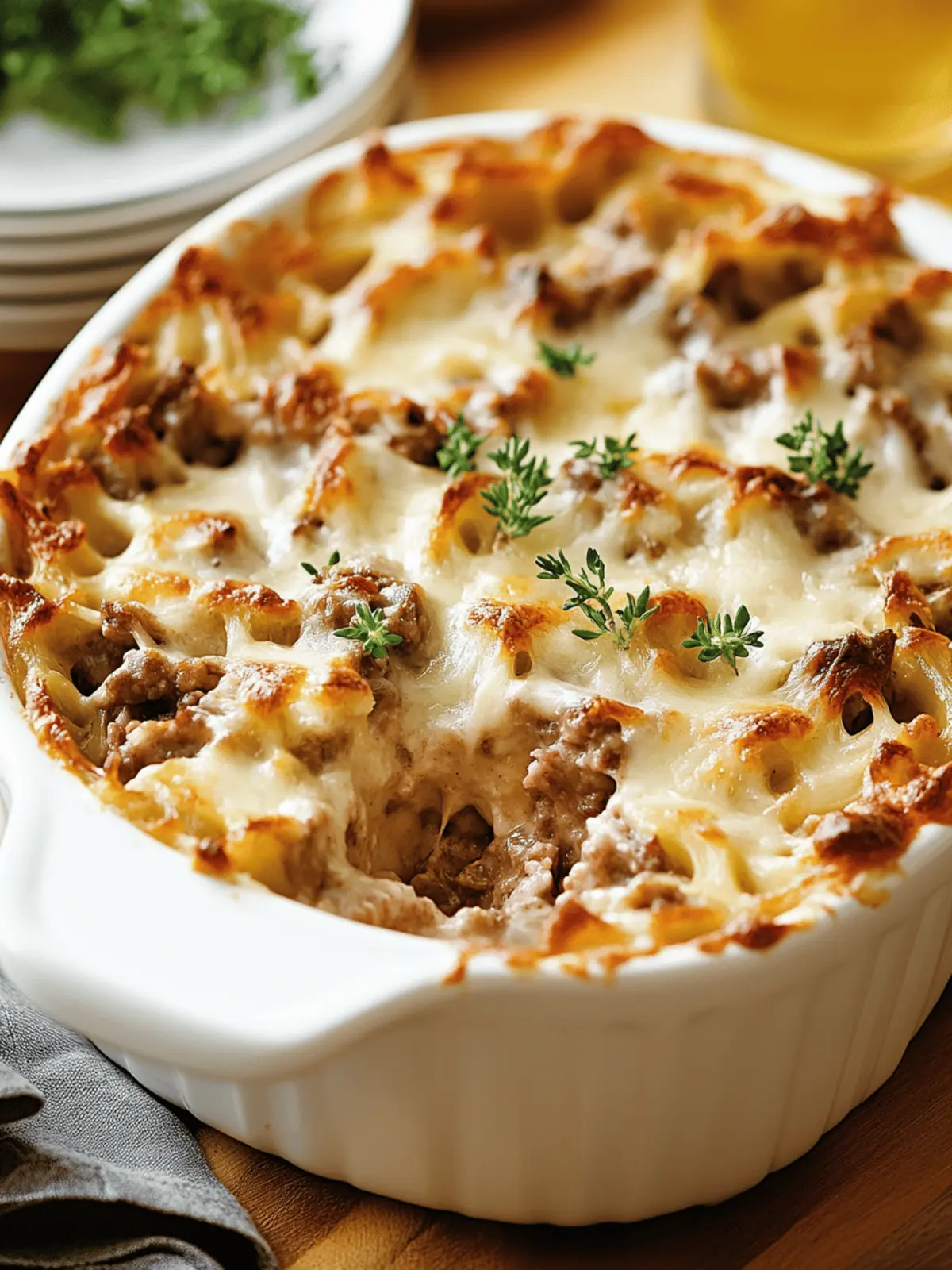 French Onion Beef Casserole