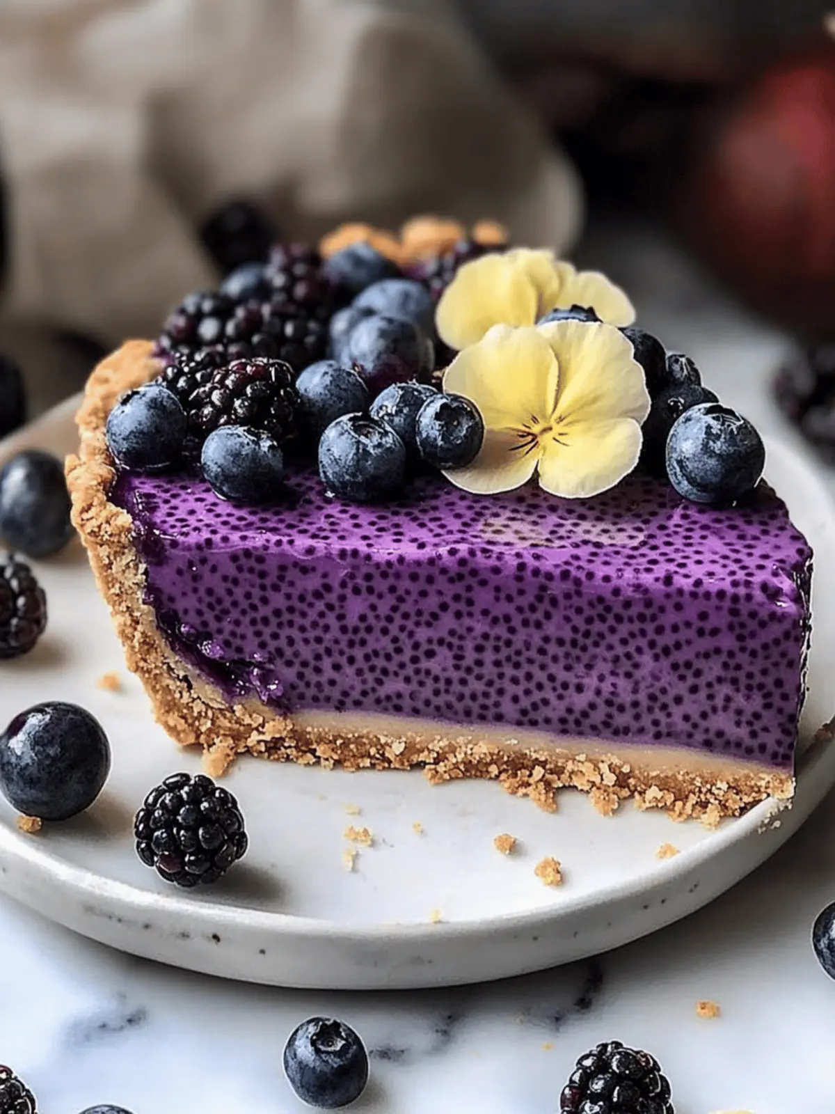 Delicious Blueberry Chia Seed Pie: Your Guilt-Free Treat Blueberry Chia Seed Pie
