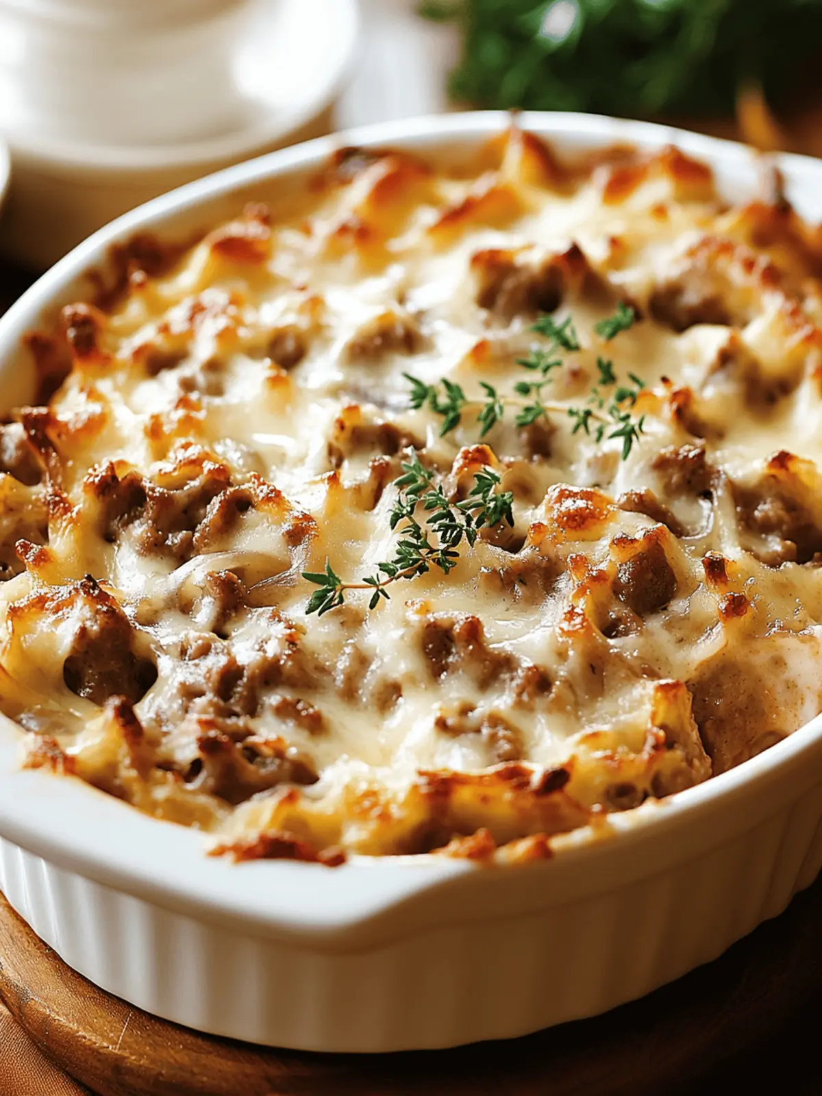 French Onion Beef Casserole
