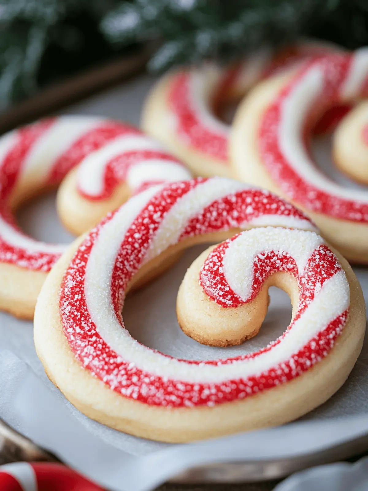 Candy Cane Cookies