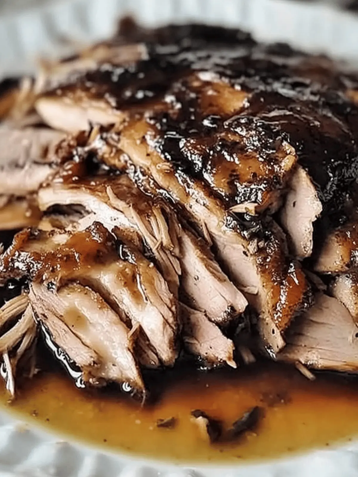 Slow Cooker Balsamic Brown Sugar Pork Roast