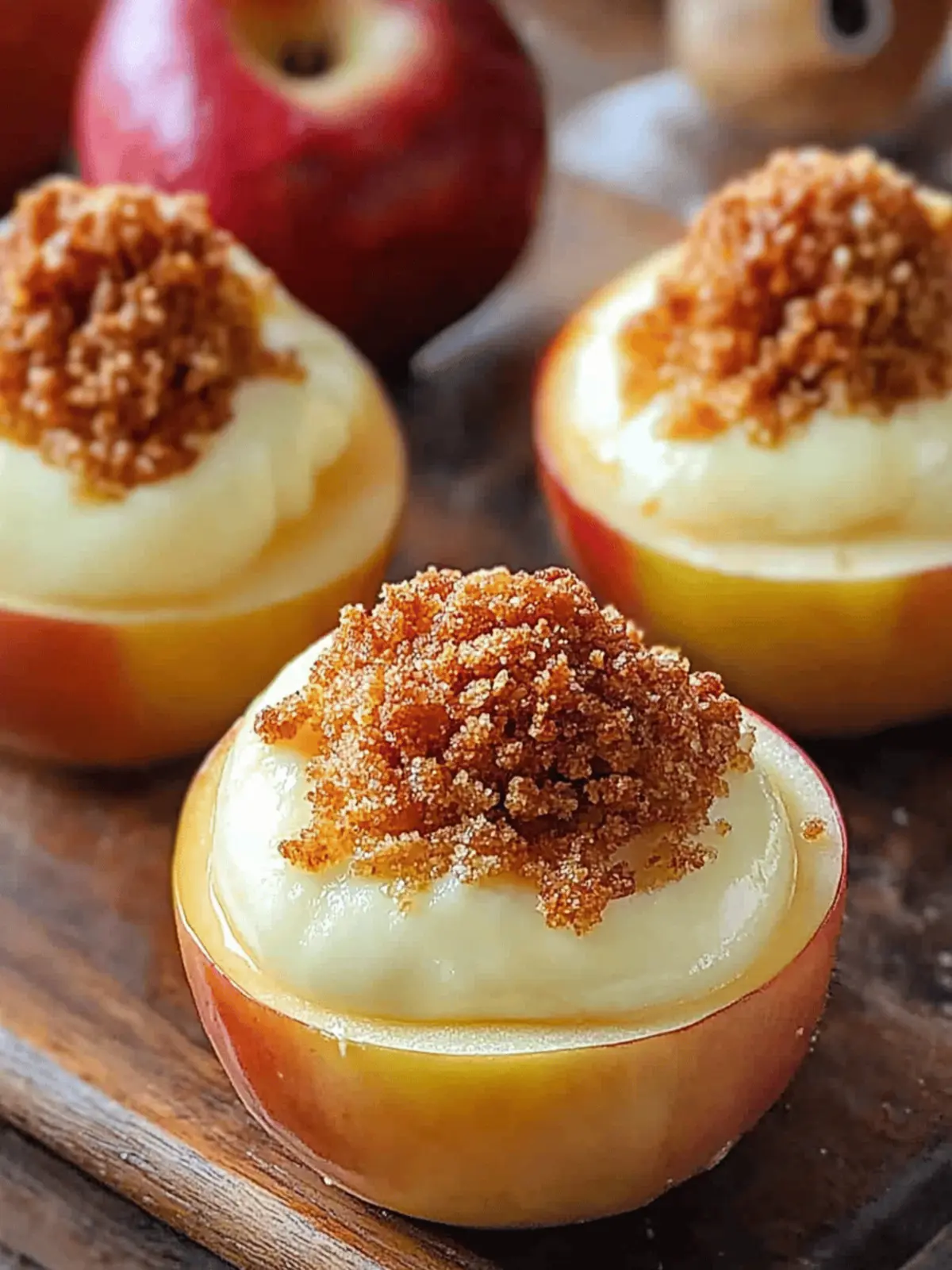 Cheesecake Stuffed Baked Apples