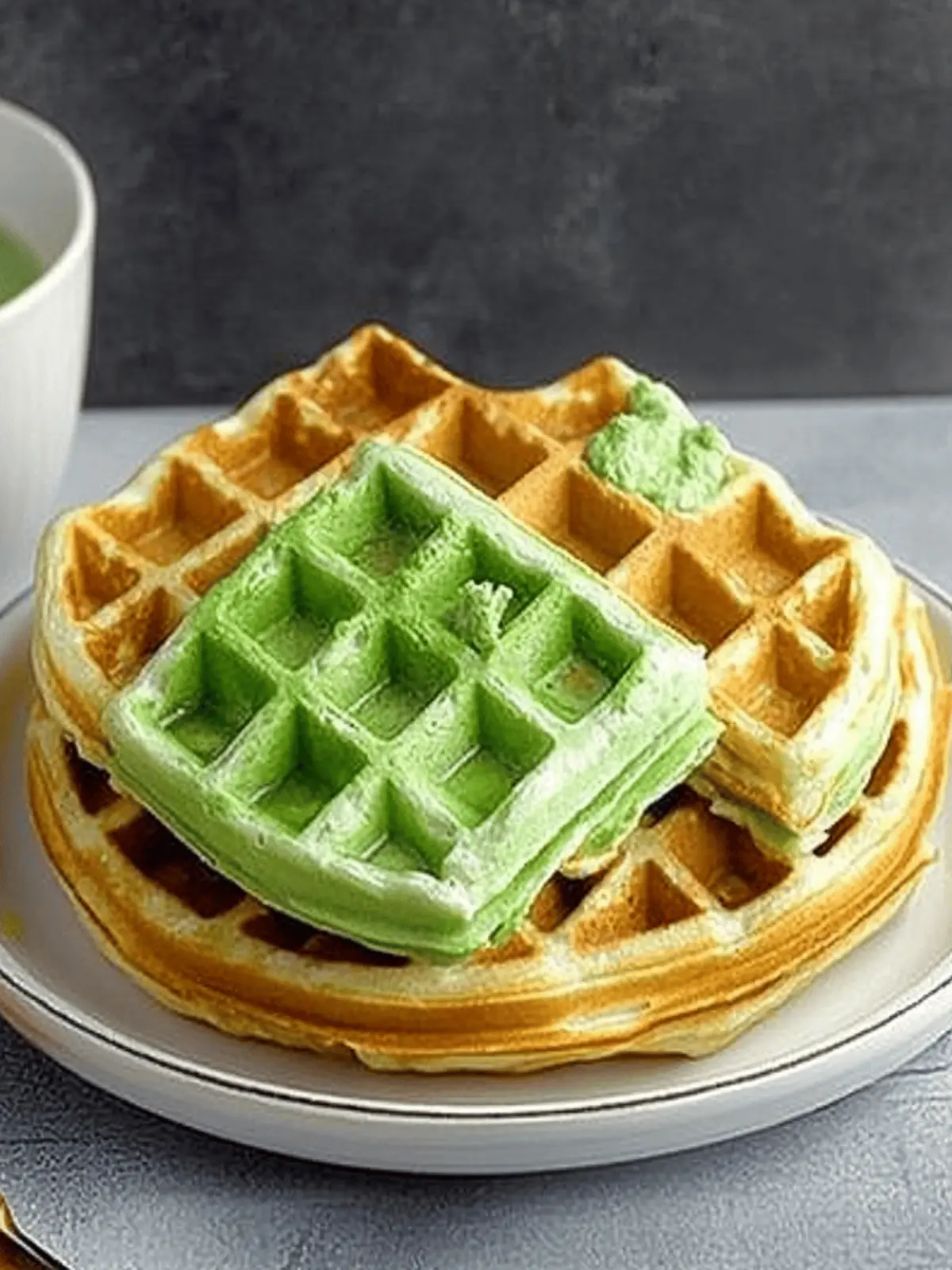 Deliciously Fluffy Pandan Waffles to Brighten Your Breakfast Pandan Waffles
