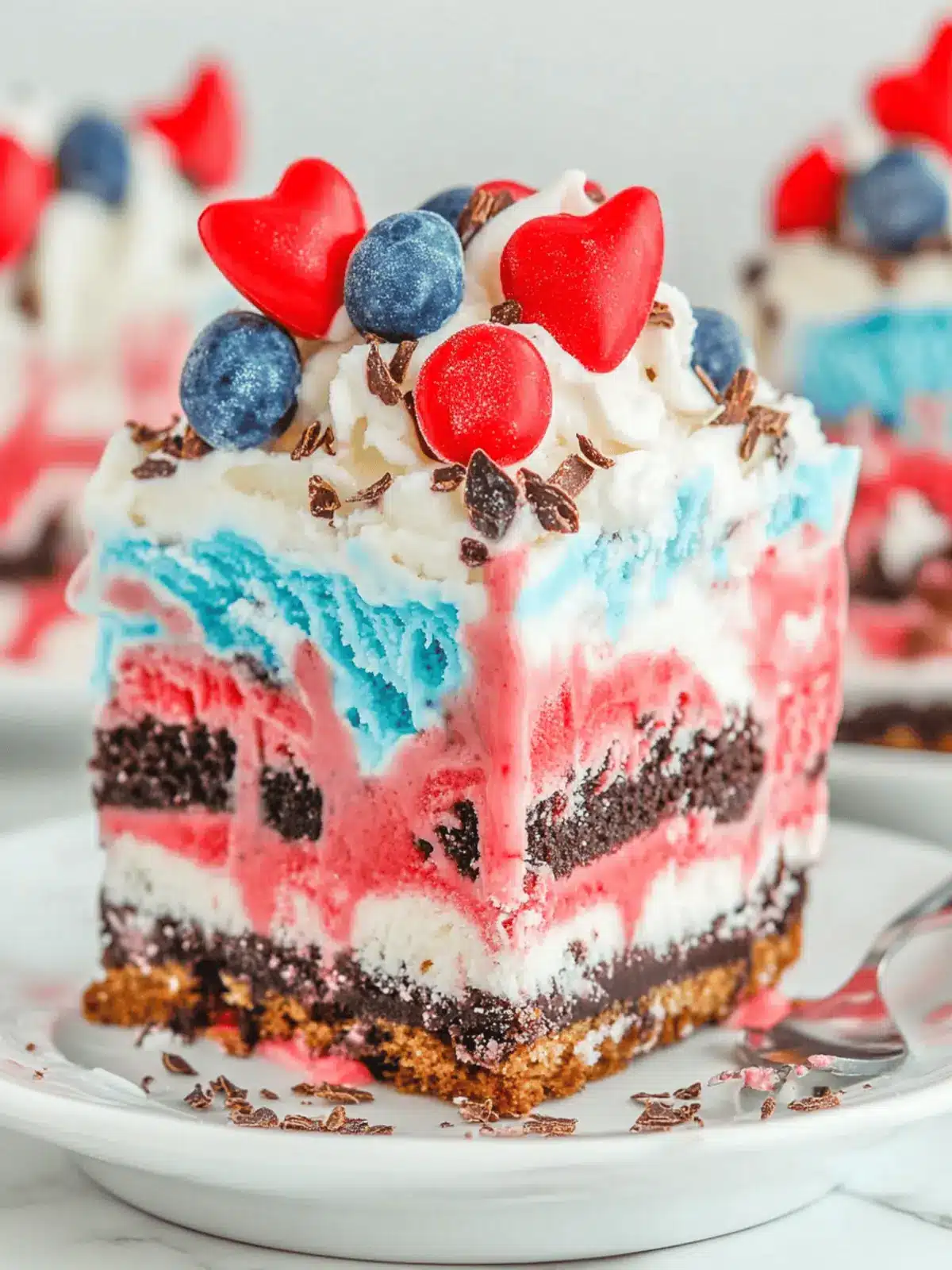 Patriotic Neapolitan Ice Cream