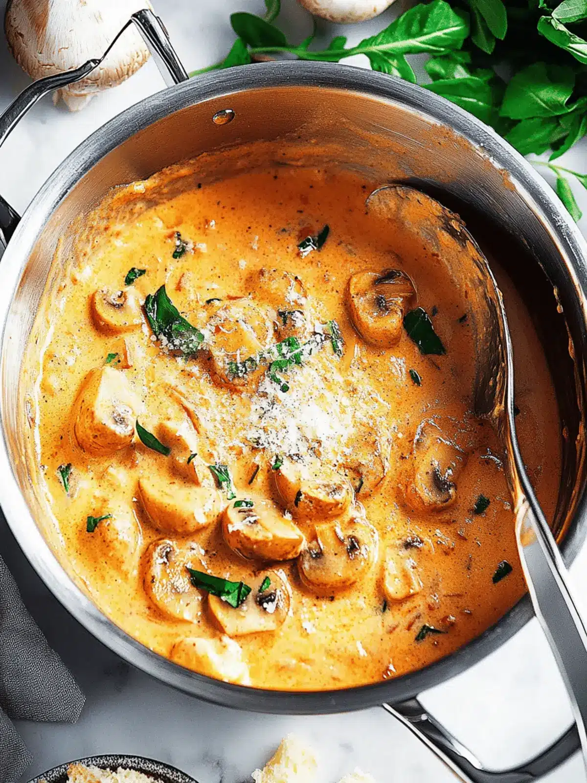 Creamy Tuscan Marry Me Mushrooms