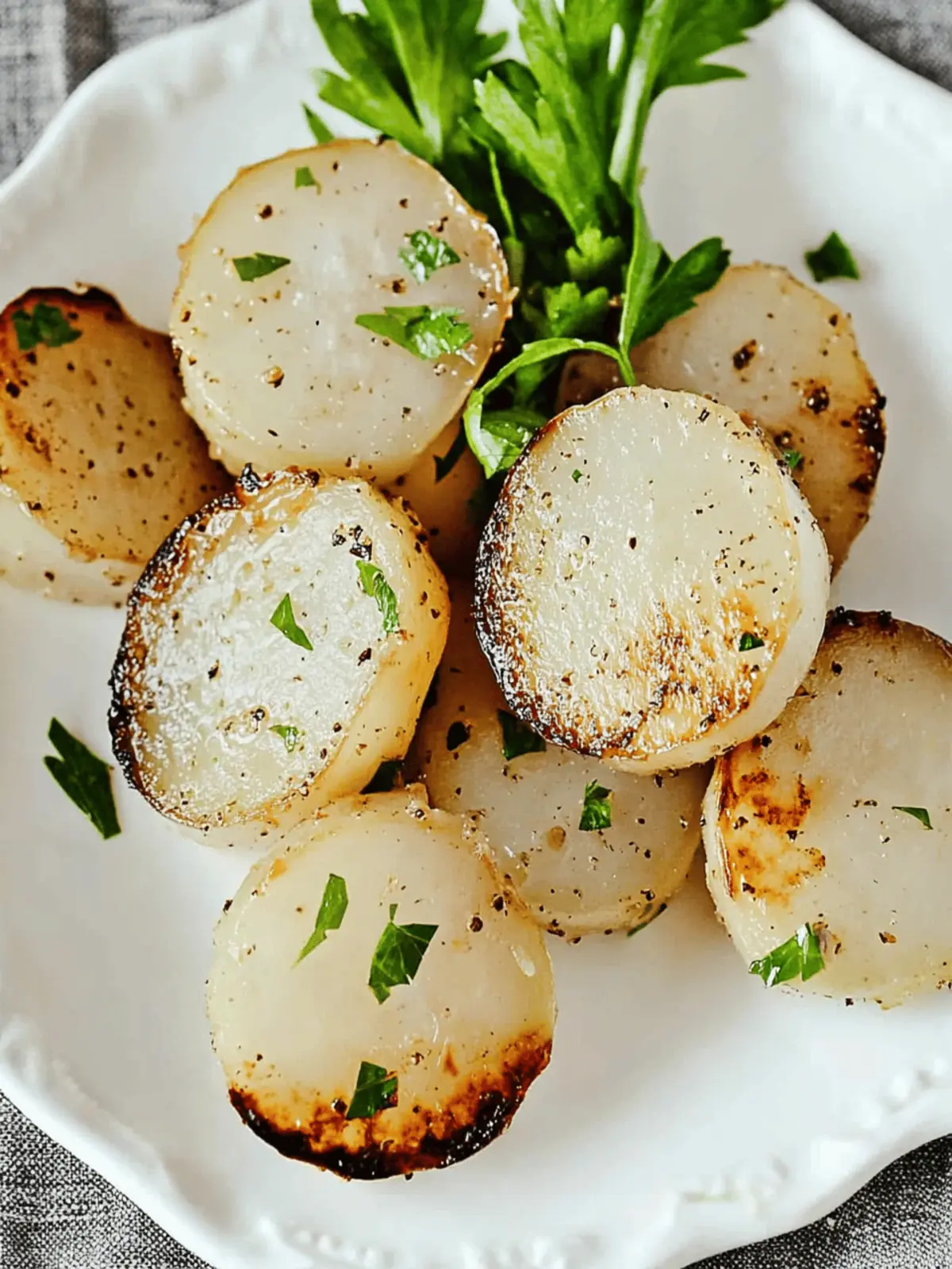 Garlic Ranch Roasted Turnips