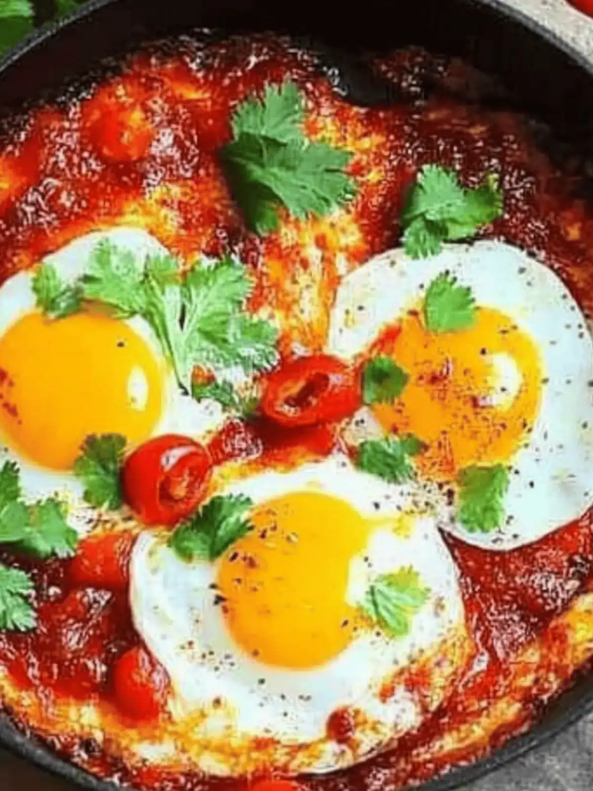 Spicy Sweet and Sour Fried Eggs