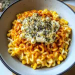 Spicy Noodles With Korean Corn Cheese