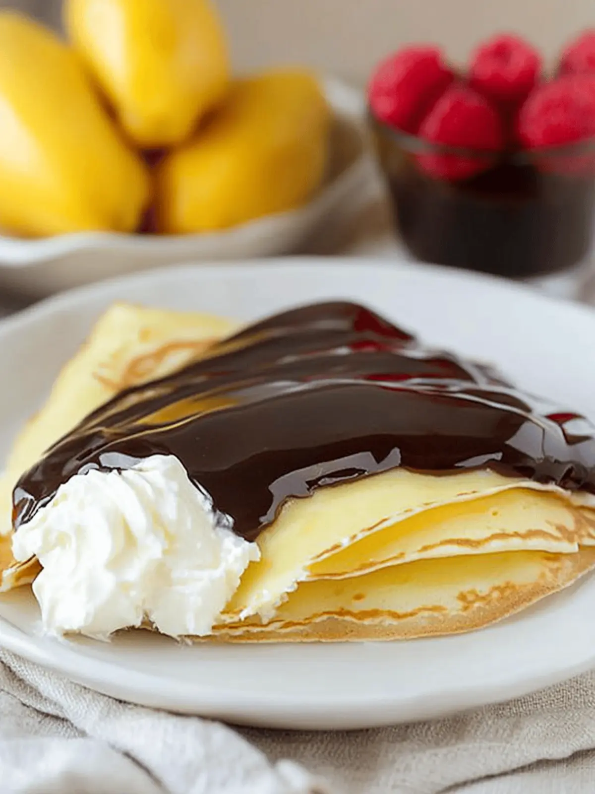 Boston Cream Pie Crepes