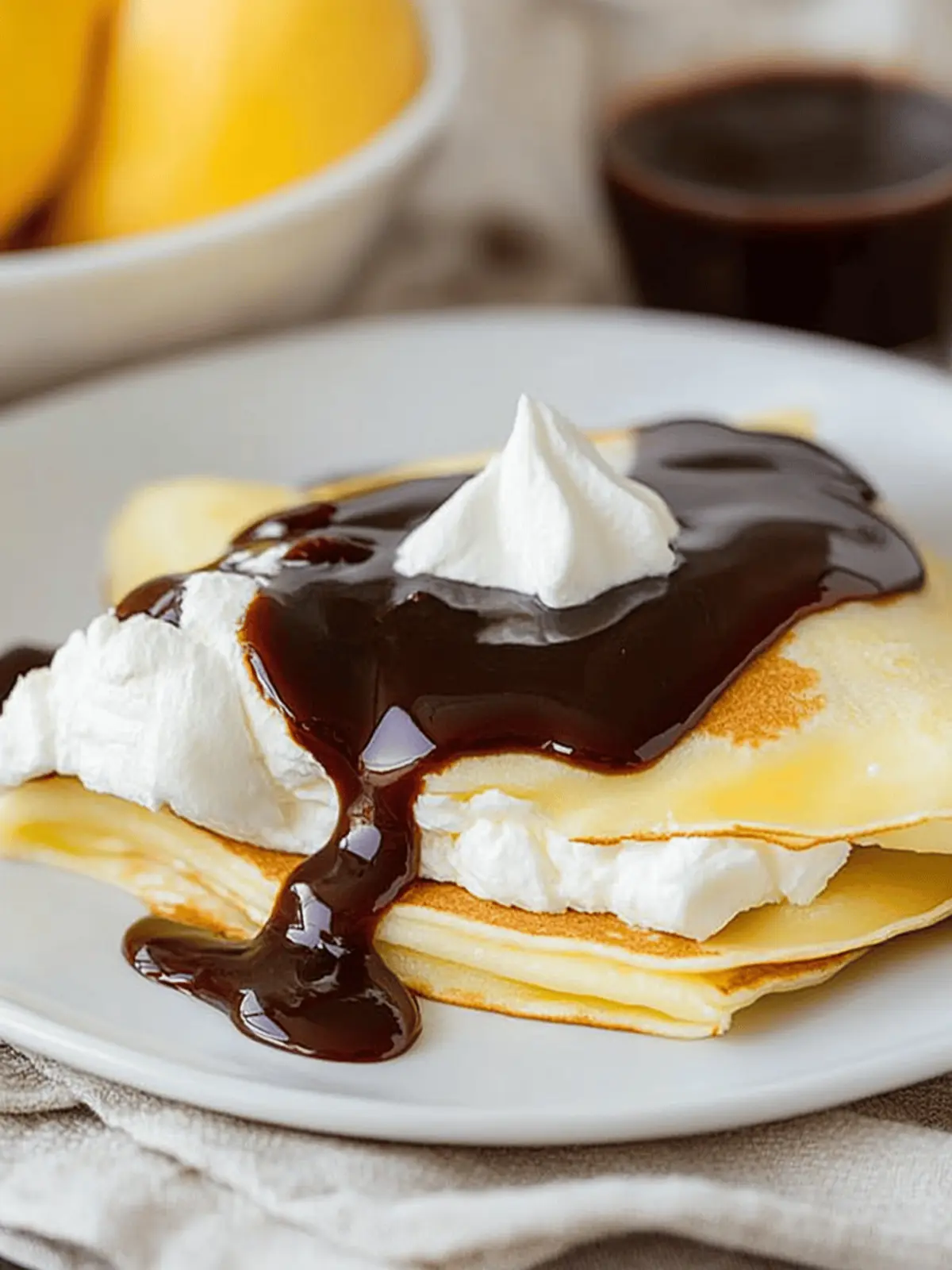 Boston Cream Pie Crepes