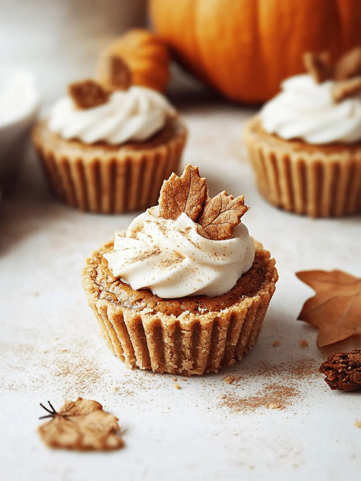 Mini Vegan Pumpkin Pies
