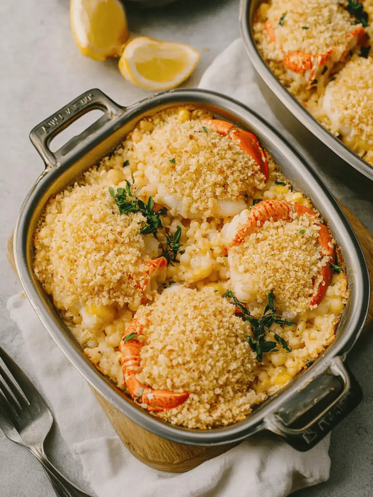 Savory Lobster Casserole with Buttery Ritz Topping Bliss Lobster Casserole with Buttery Ritz Topping