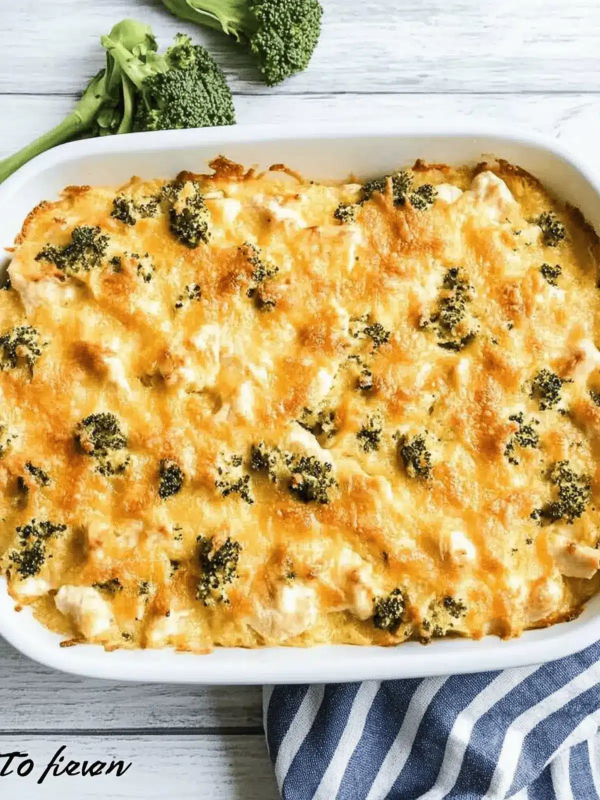 Keto Chicken Divan Casserole