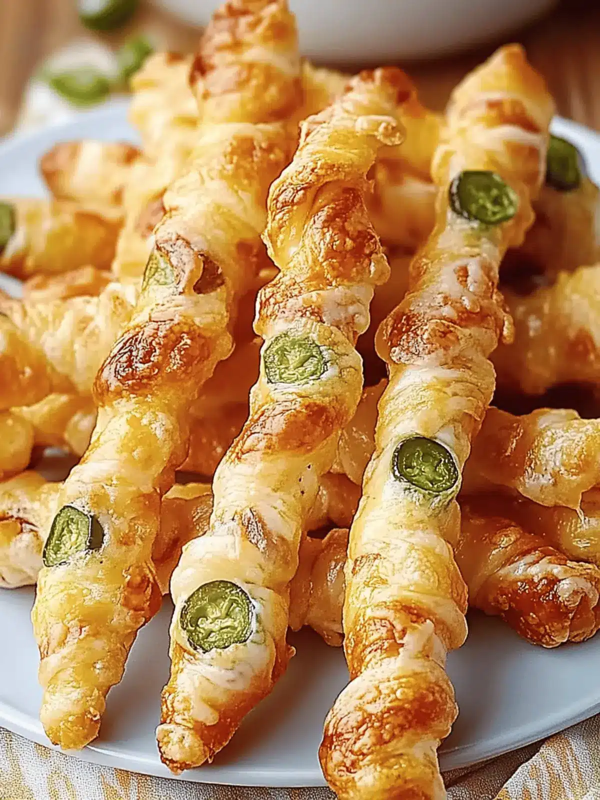 Spicy Jalapeno Popper Twists – Irresistibly Cheesy Delight Spicy Jalapeno Popper Twists