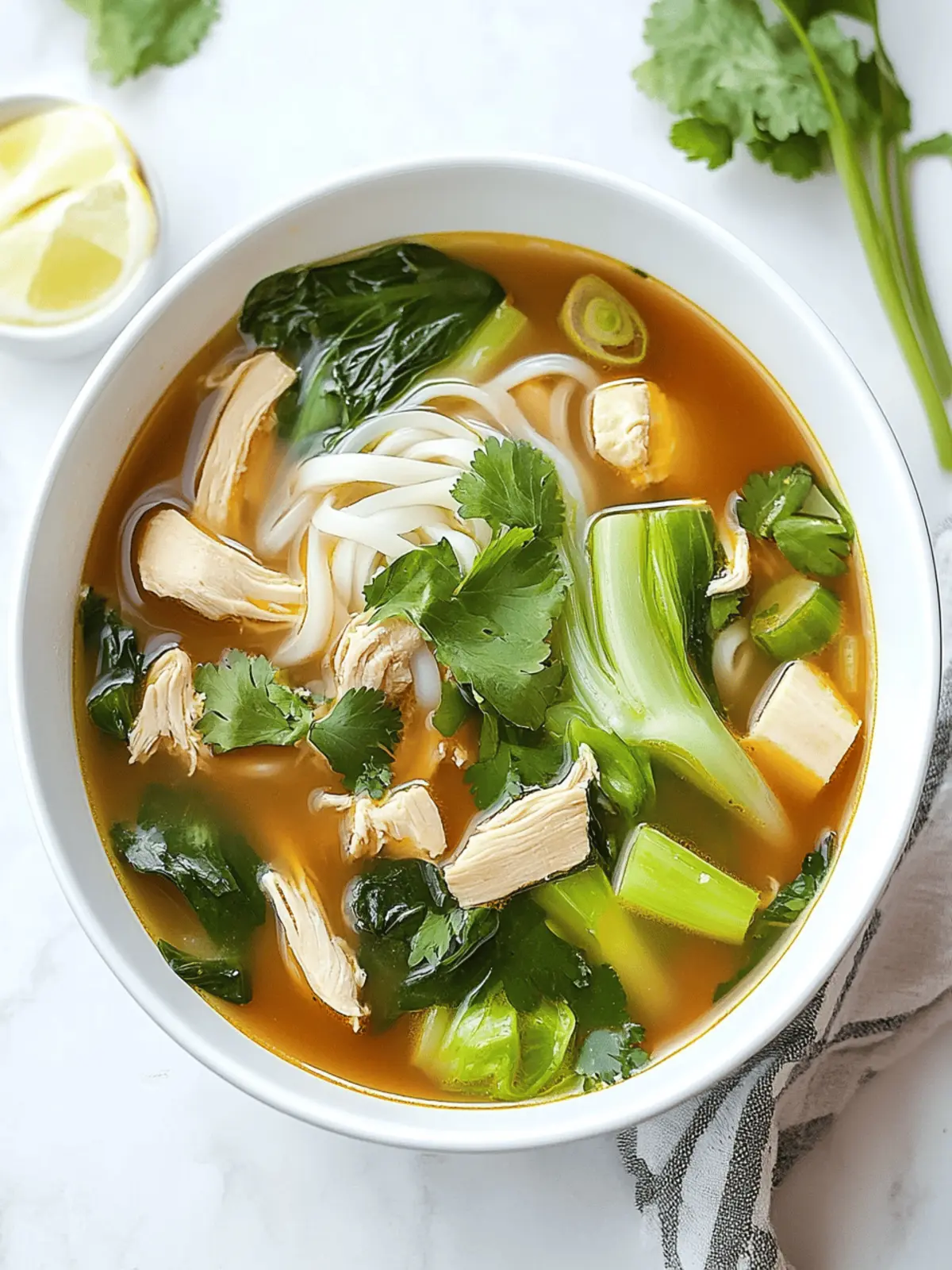 Bokchoy Chicken Soup