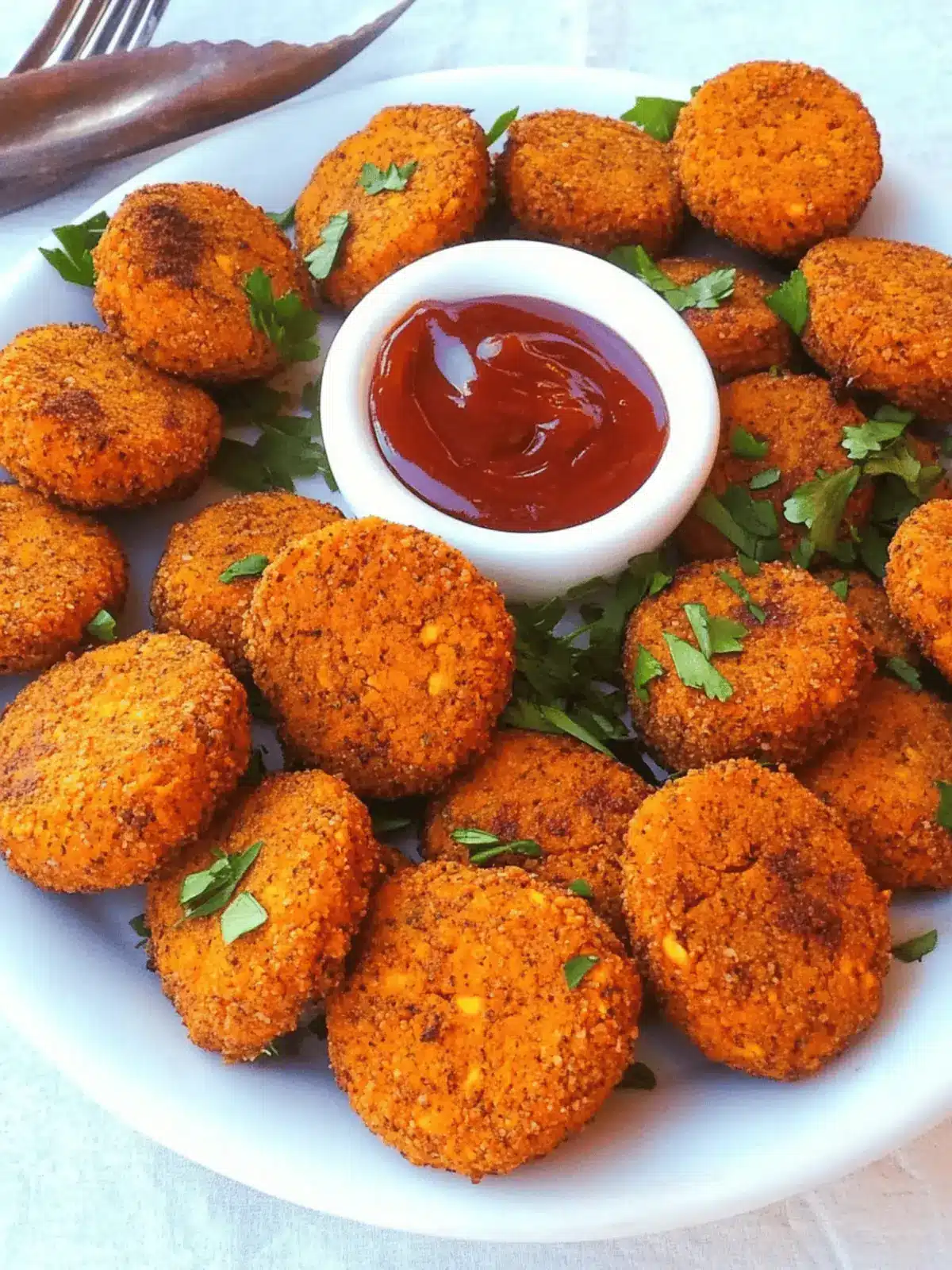 Sweet Potato Chickpea Nuggets