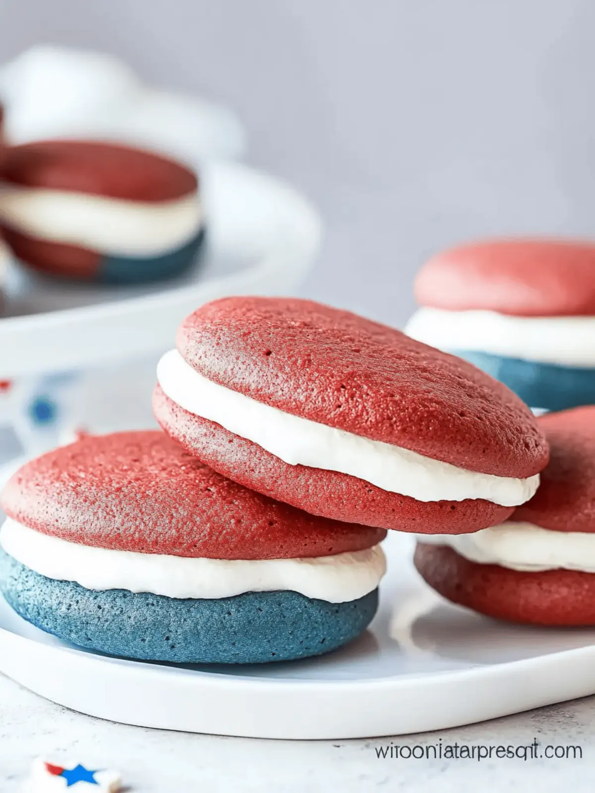 Patriotic Whoopie Pies